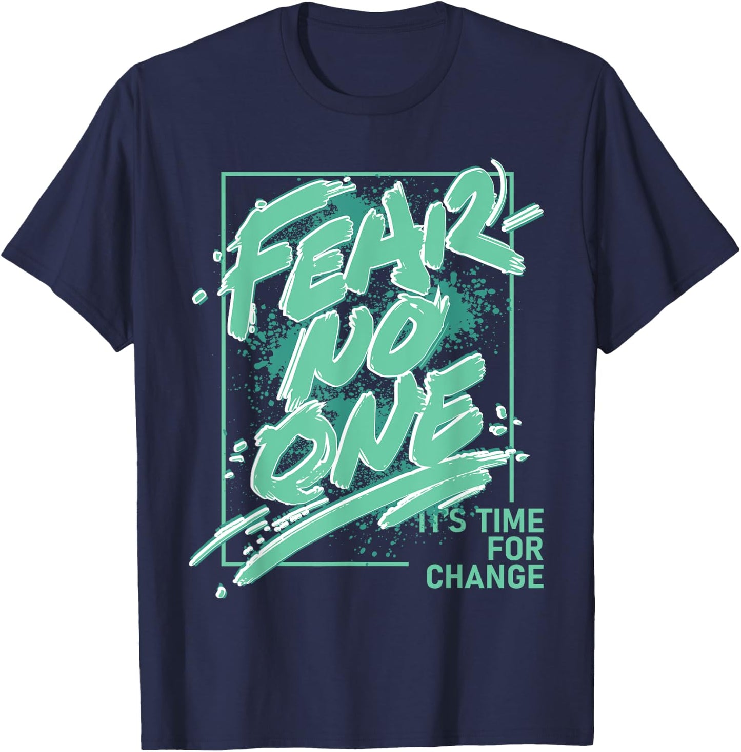 Fear No One Retro Green Glow 1s Matching Women T-Shirt - T-Shirt | Navy
