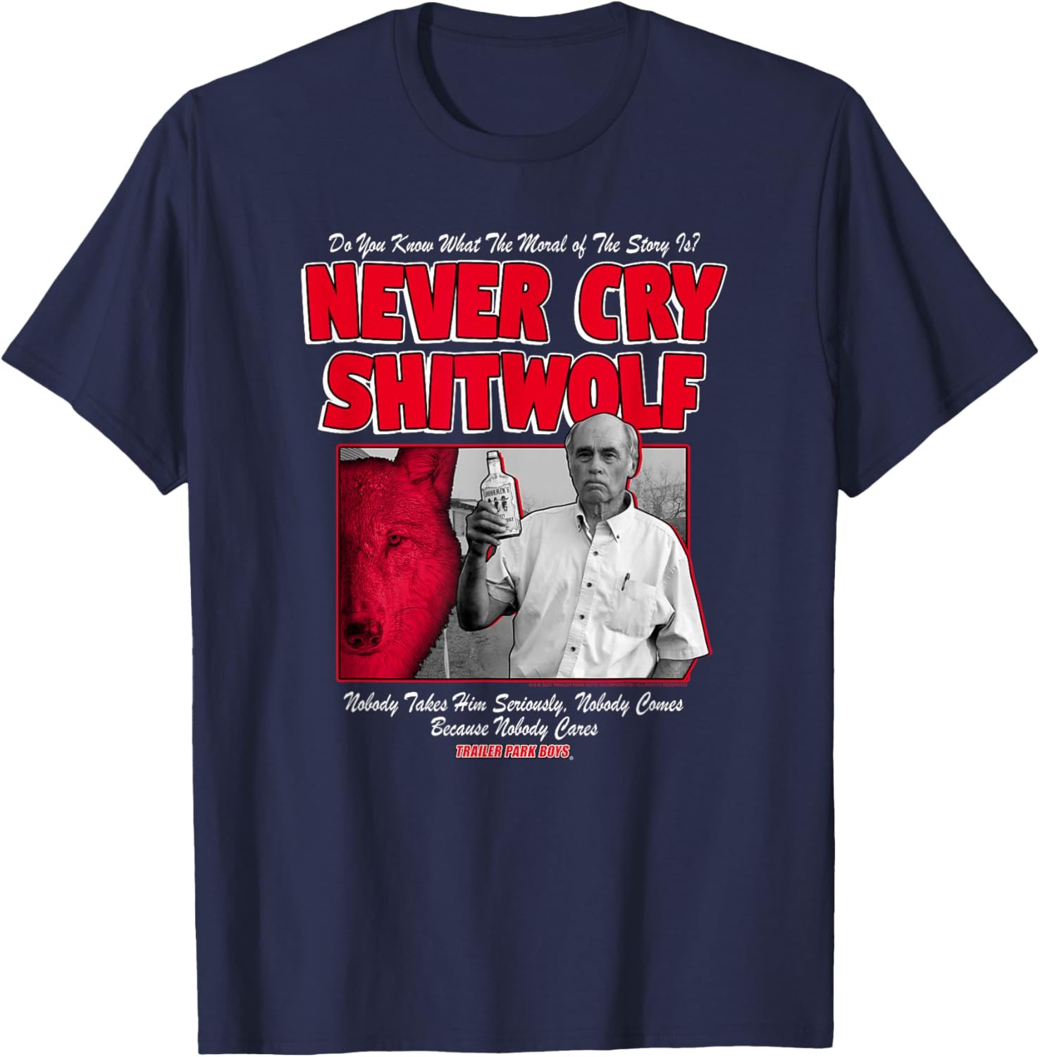Trailer Park Boys Jim Edit T-Shirt - T-Shirt | Navy