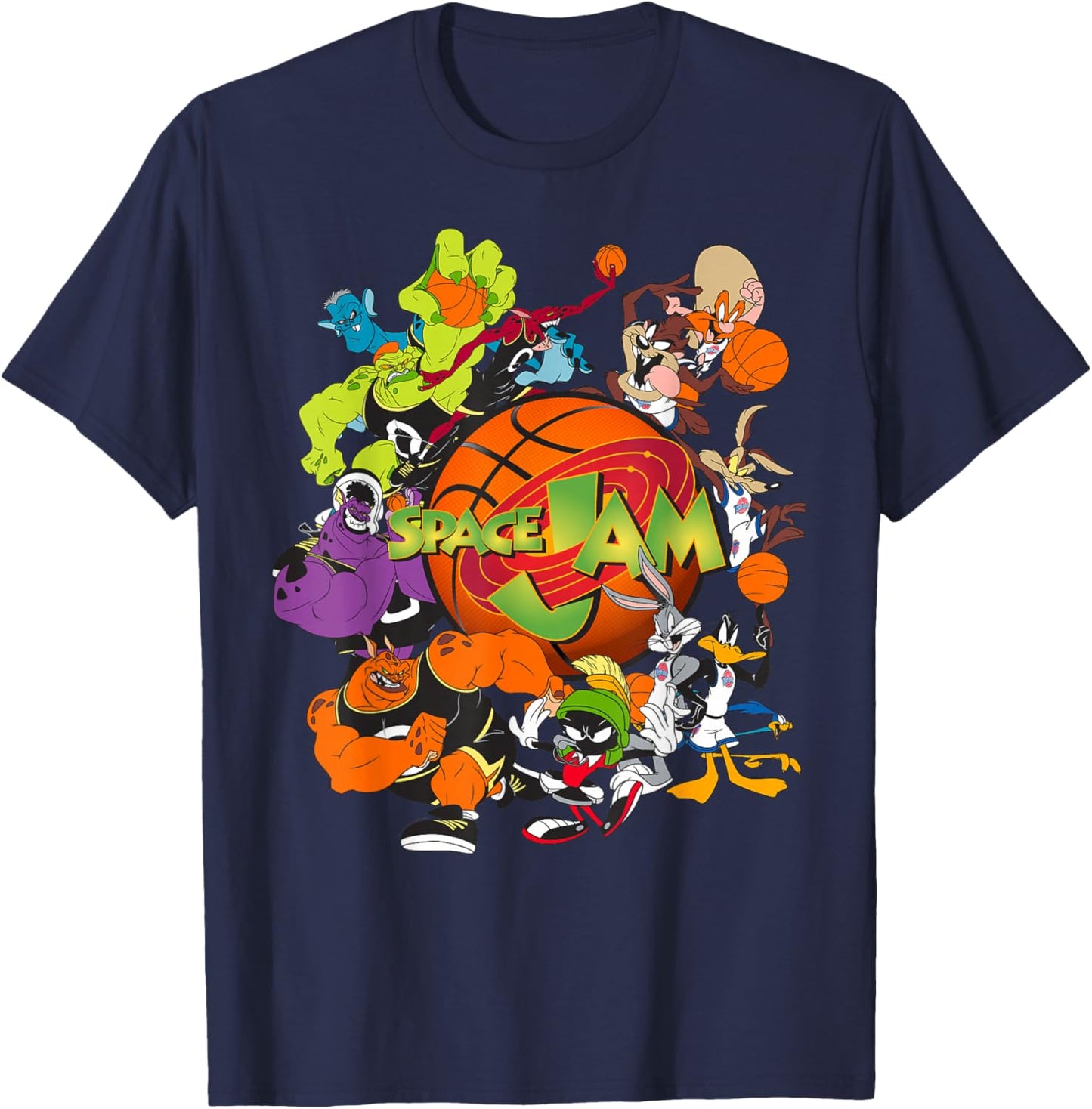 Space Jam Monstars and Tune Squad T-Shirt - T-Shirt | Navy