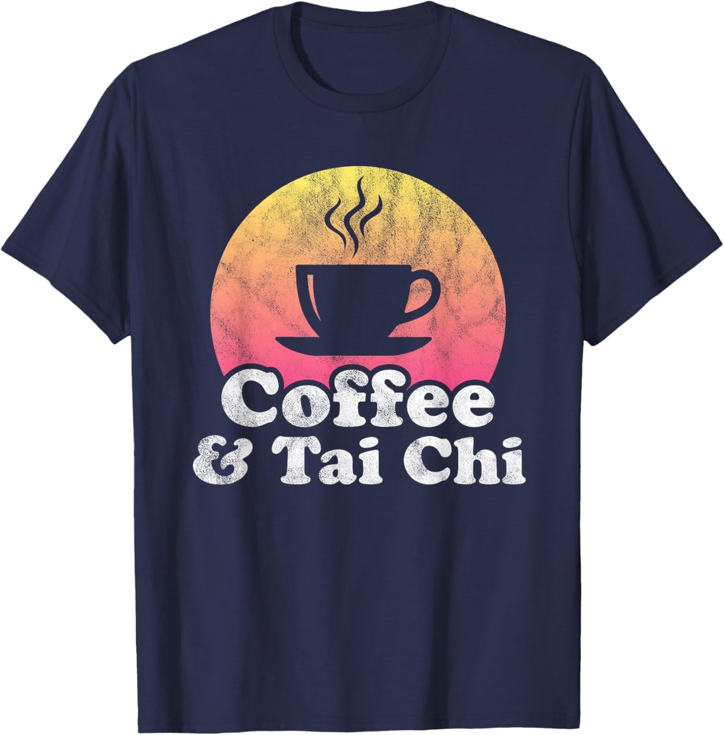 Coffee and Tai Chi T-Shirt - T-Shirt | Navy