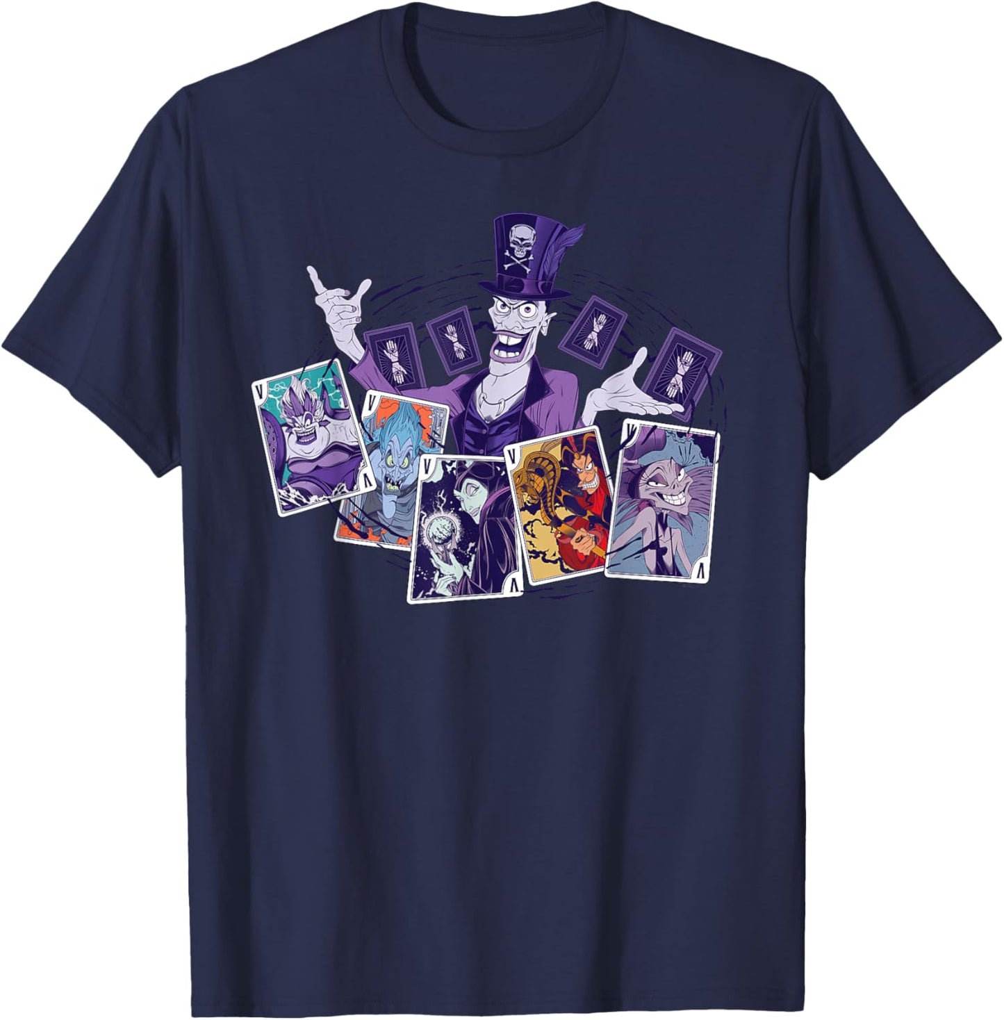 Disney Villains Dr. Facilier Playing Cards T-Shirt - T-Shirt | Navy