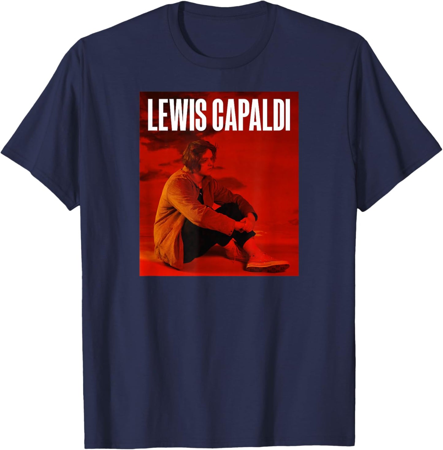 Lewis Capaldi - Album Cover T-Shirt - T-Shirt | Navy