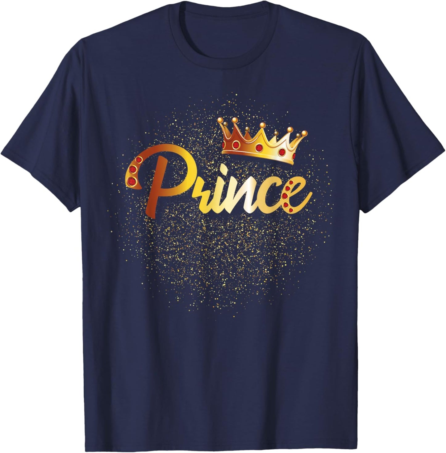 Prince Shirt Boys Kids Him & Her Family Matching T-Shirt - T-Shirt | Navy