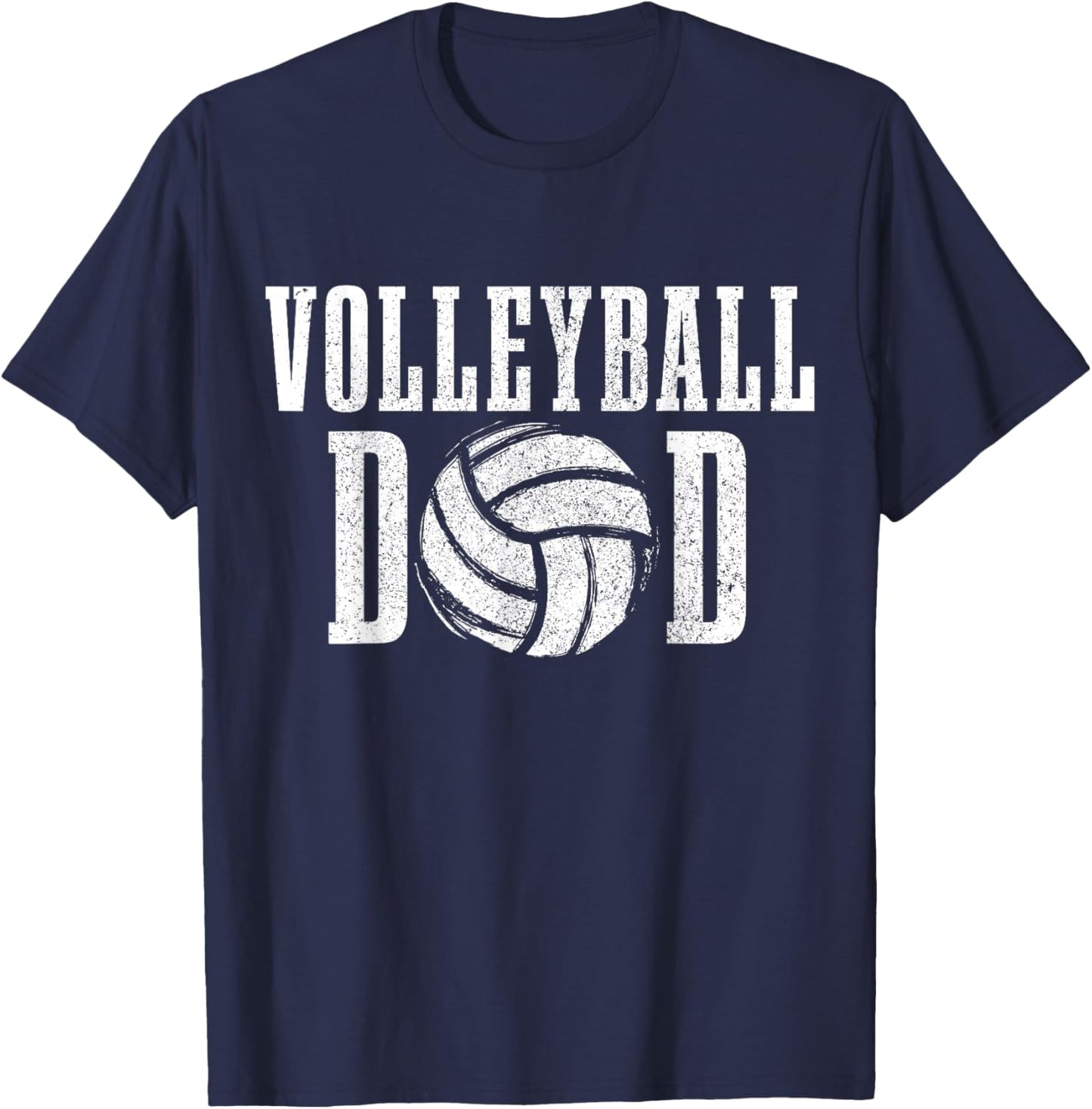 Volleyball Dad Father's Day Sports Volleyball T-Shirt - T-Shirt | Navy
