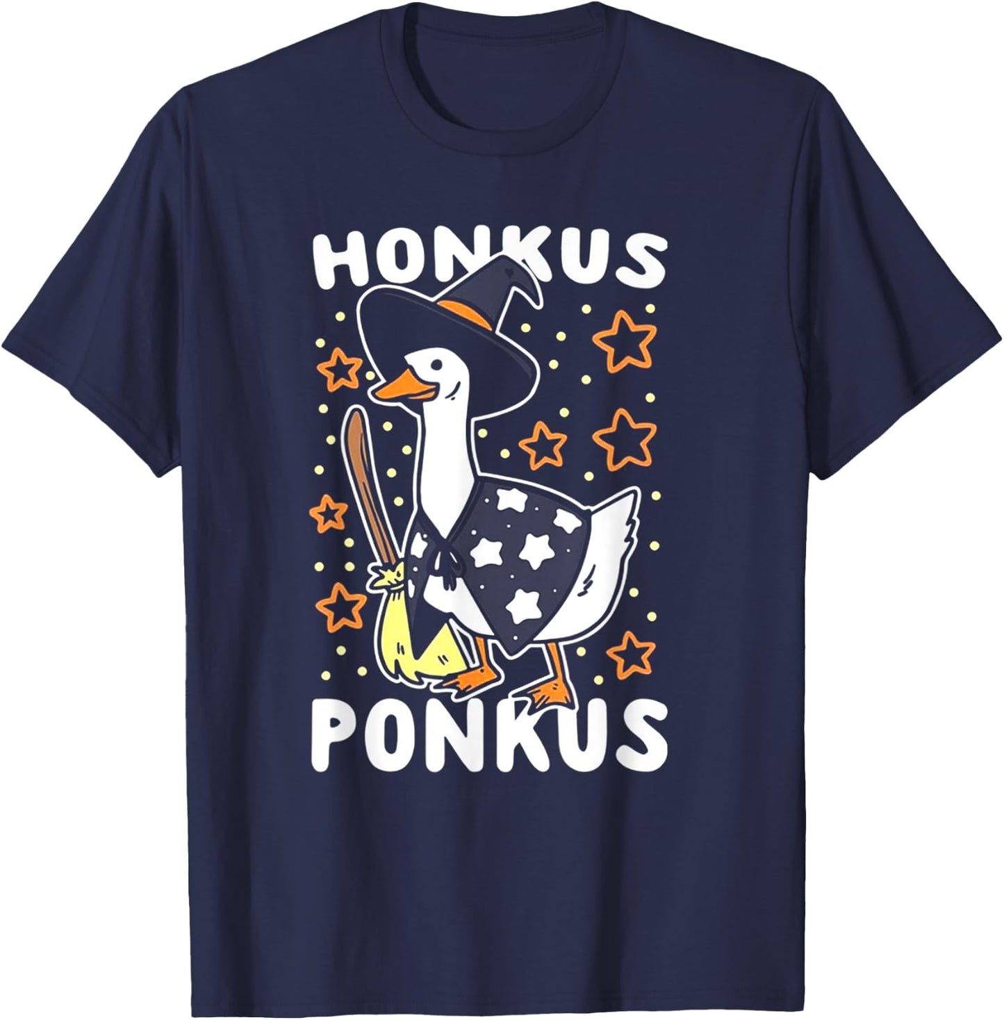 Honkus Ponkus Goose Halloween T-Shirt - T-Shirt | Navy