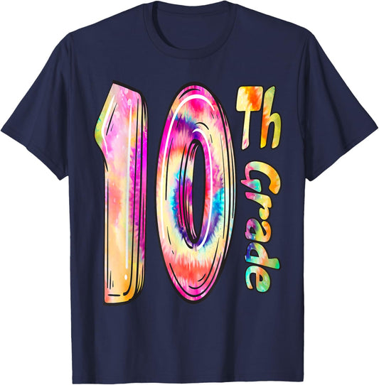 10th Grade Hello Tenth Grade Squad Funny Back To School T-Shirt - T-Shirt | Navy