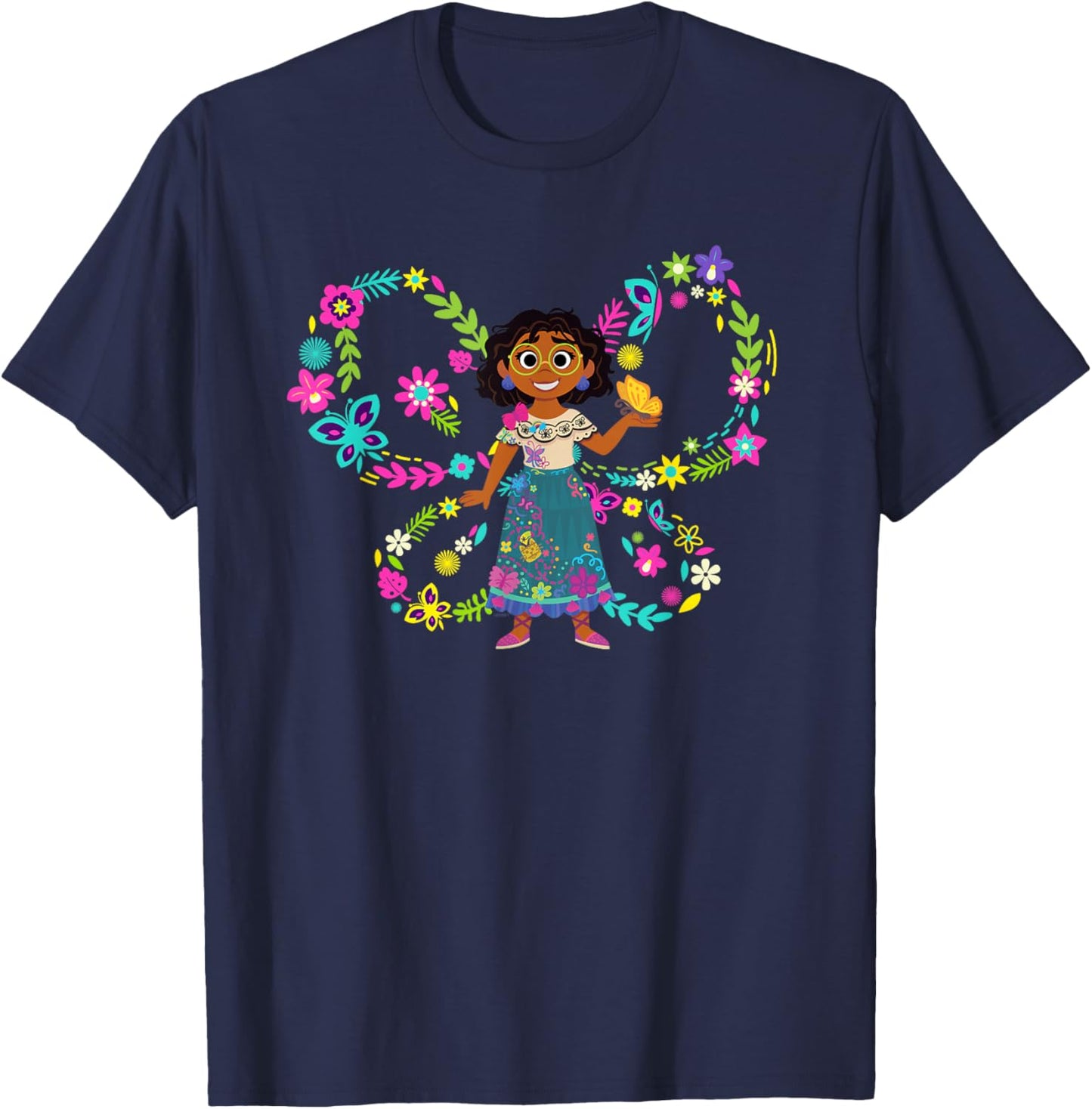 Disney Encanto Mirabel Madrigal Big Butterfly T-Shirt - T-Shirt | Navy