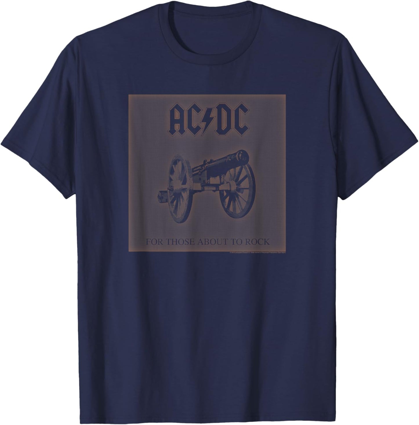 AC/DC - For Those About To Rock T-Shirt - T-Shirt | Navy