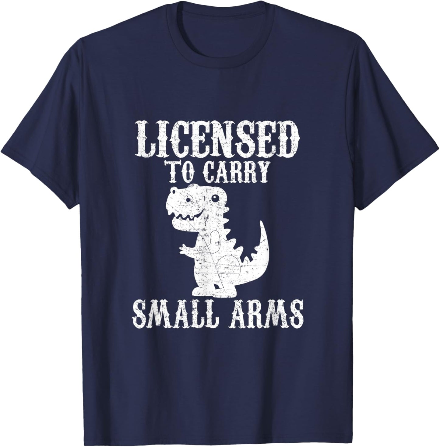 Shooter Cannon Rifle Bullet Licensed to Carry Small Arms T-Shirt - T-Shirt | Navy