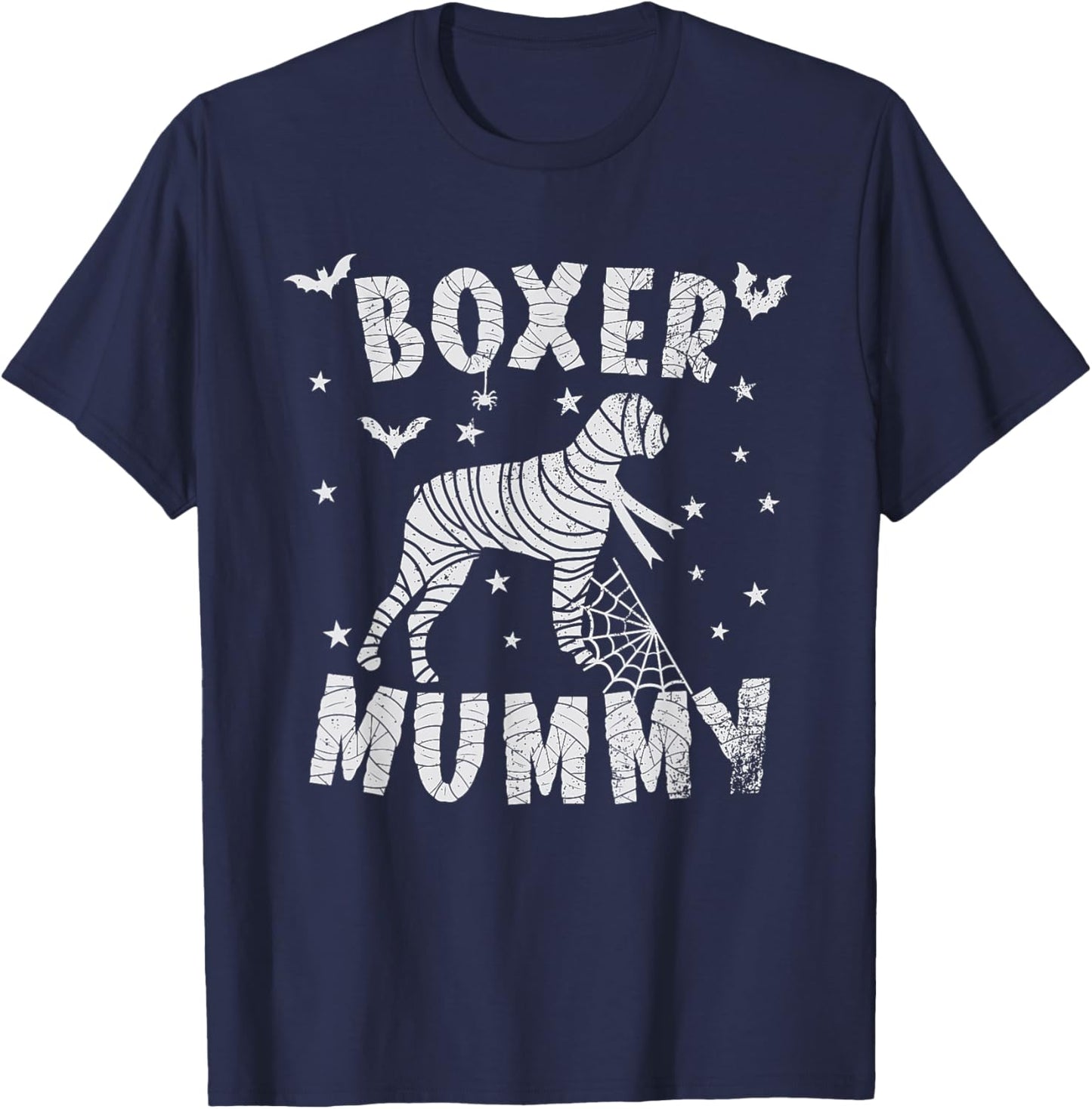 Boxer Dog Mama - Halloween T-Shirt - T-Shirt | Navy