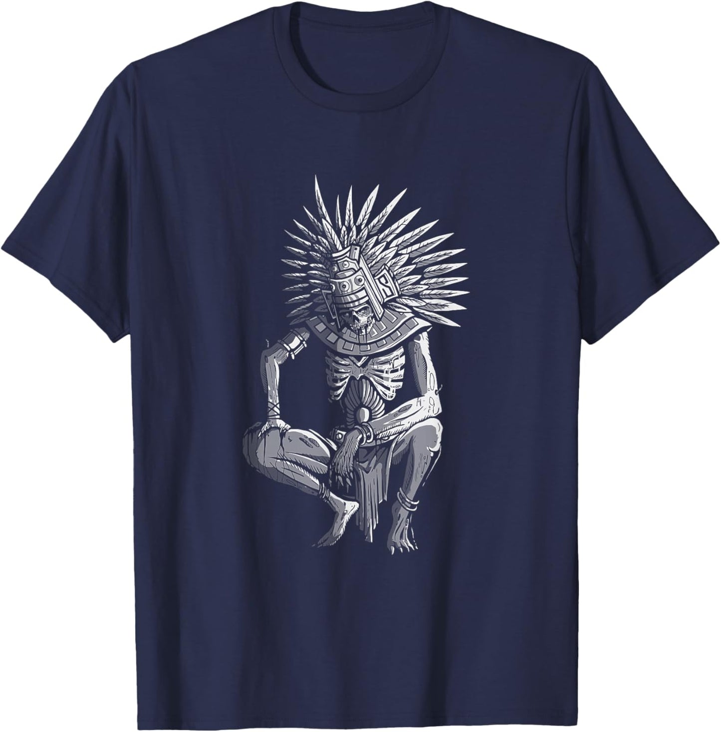 Azteca Mictlantecuhtli - God of the dead - Aztec God T-Shirt - T-Shirt | Navy
