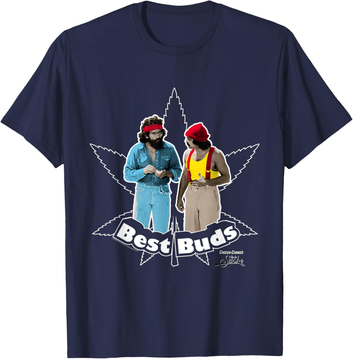 Cheech and Chong's Up in Smoke Best Buds T-Shirt - T-Shirt | Navy