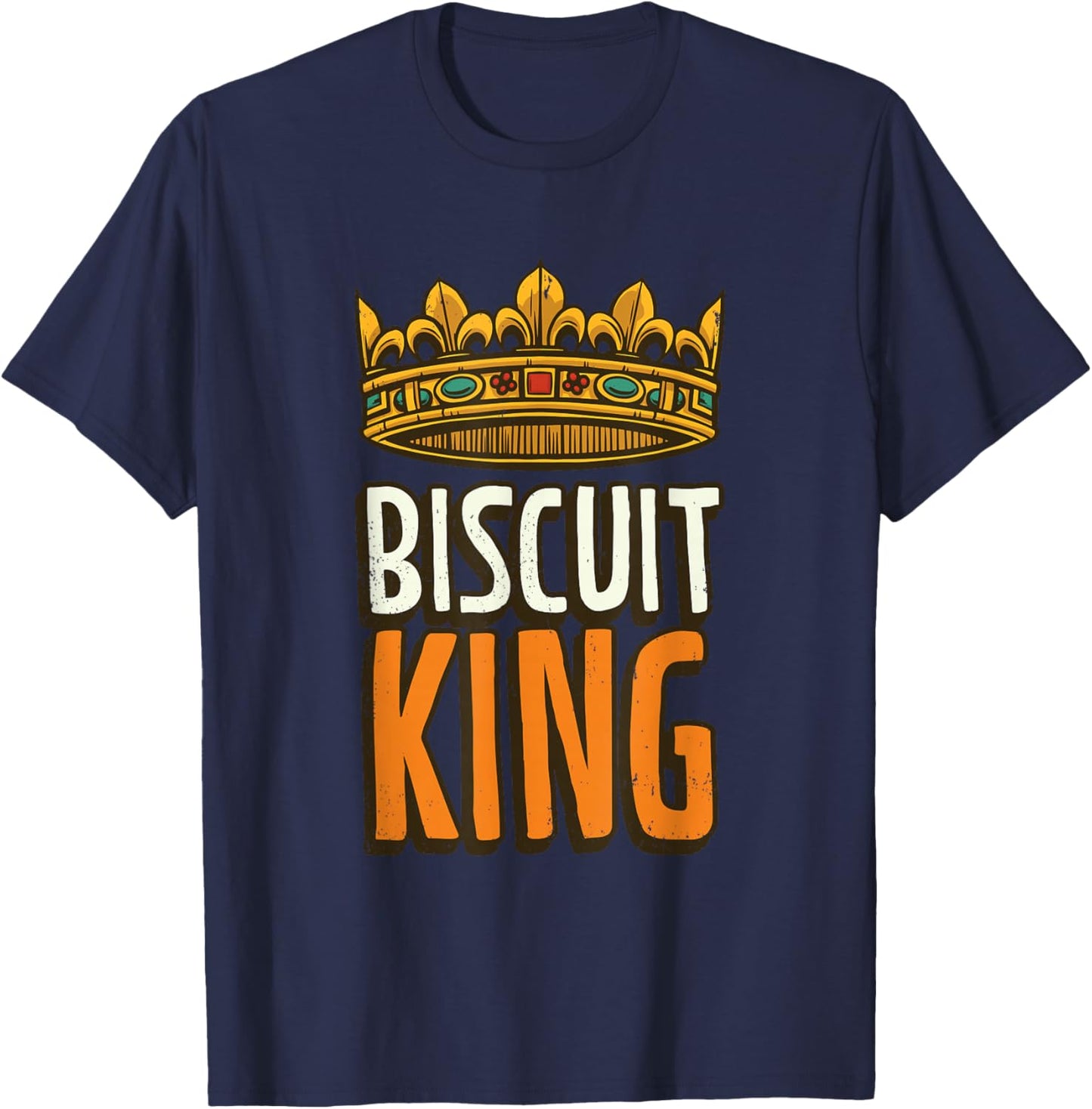 Biscuit King Baking Biscuits T-Shirt - T-Shirt | Navy