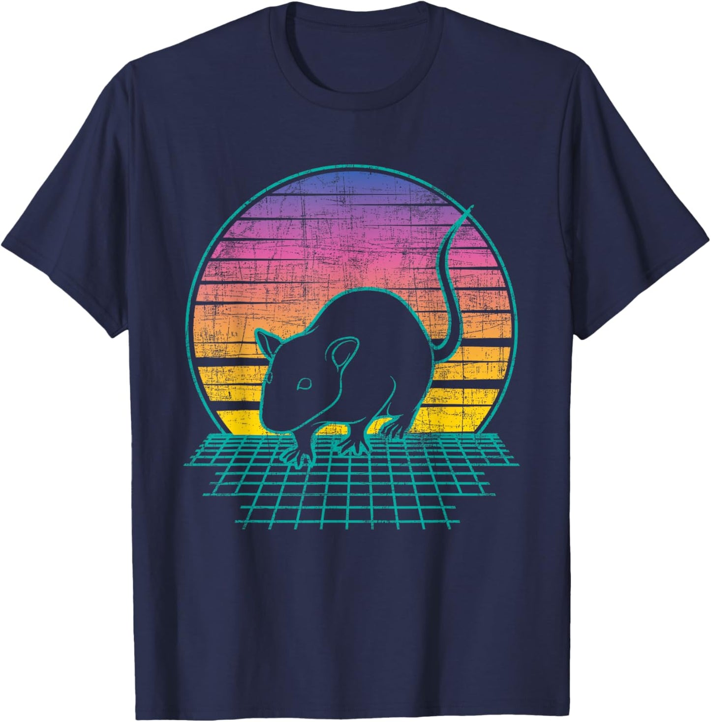 Vintage Rat - Rodent Lover Rat Owner T-Shirt - T-Shirt | Navy