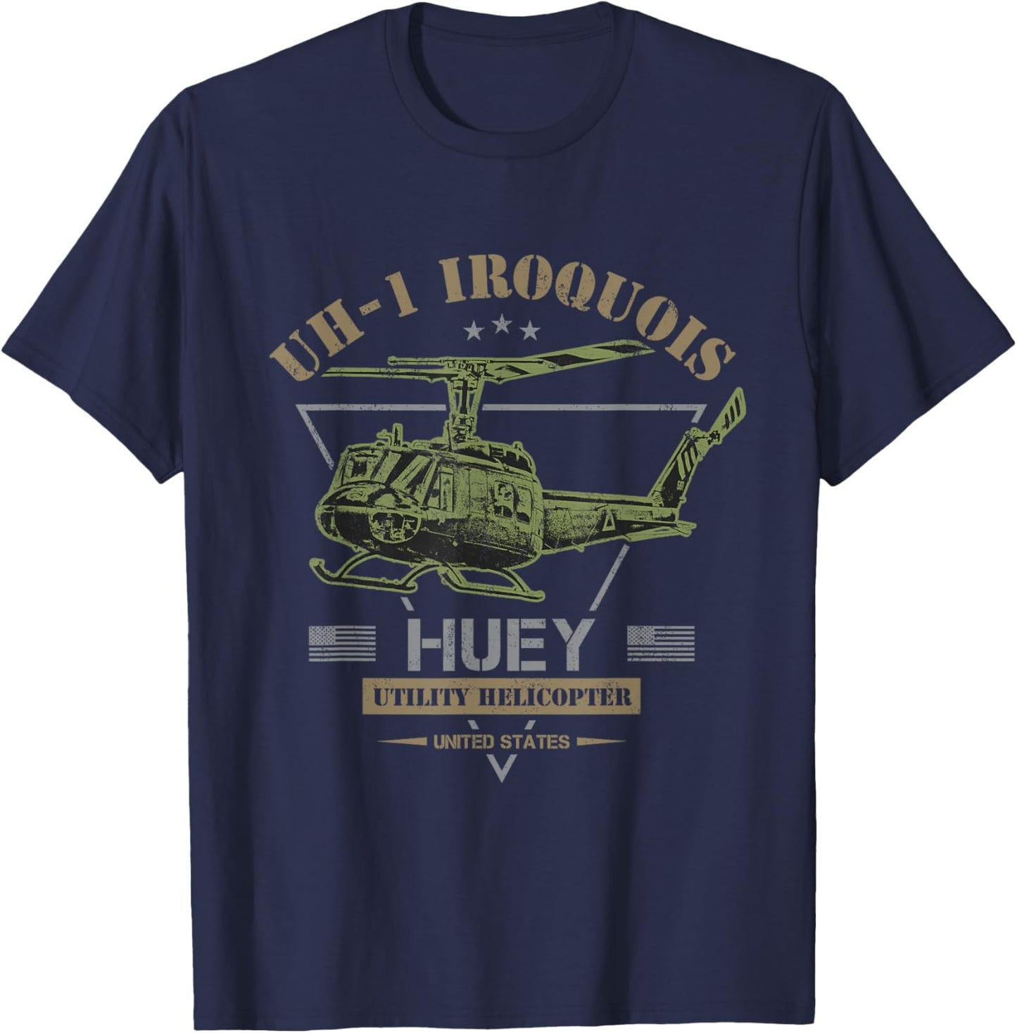 UH-1 Iroquois "Huey" Helicopter T-Shirt - T-Shirt | Navy