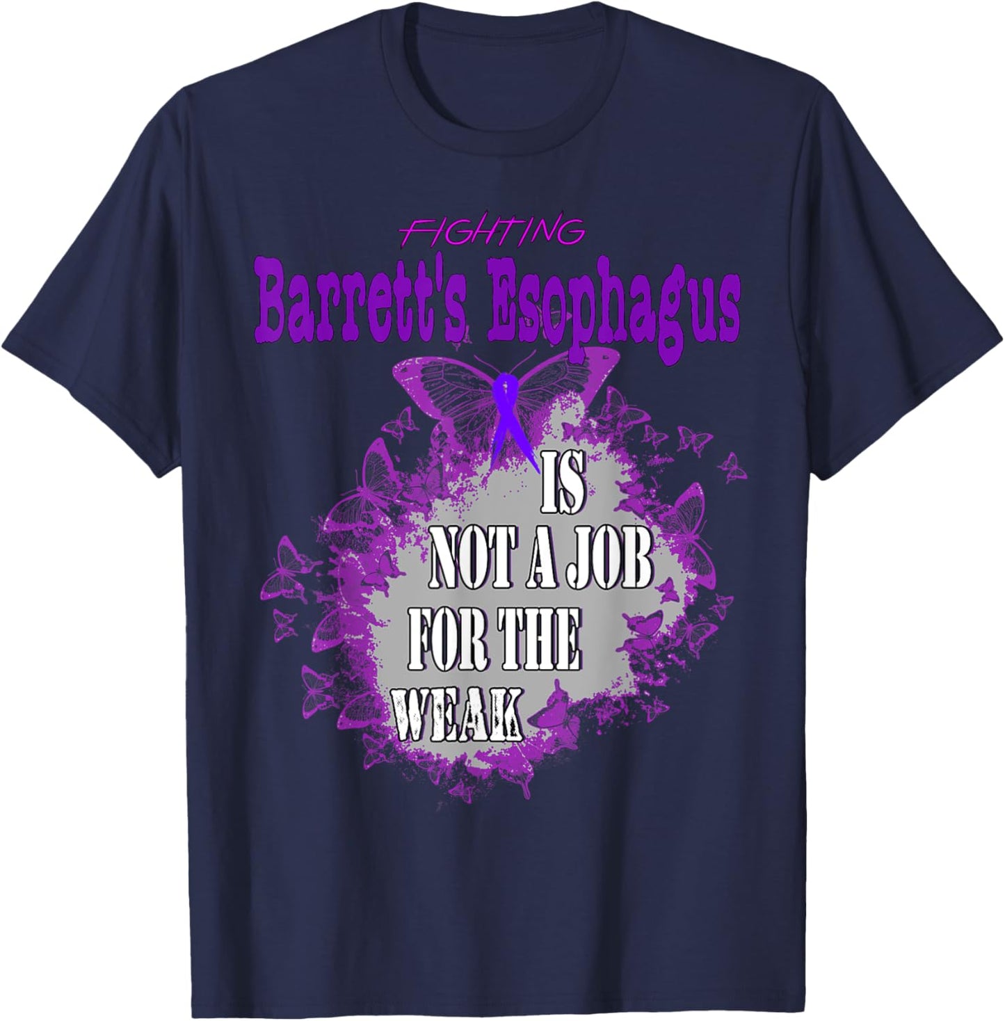 Barrett's Esophagus Awareness T-Shirt - T-Shirt | Navy