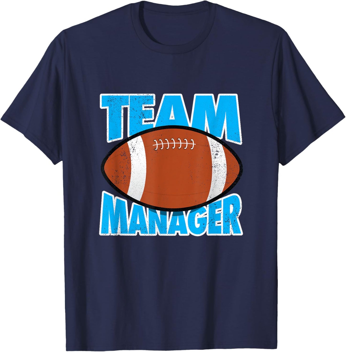 Football Team Manager Graphic T-Shirt - T-Shirt | Navy