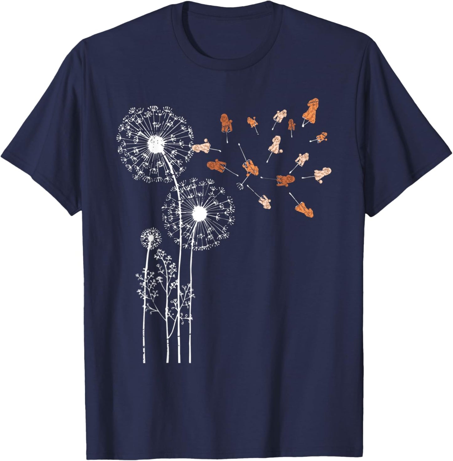 Poodle Owner Dandelion Animal Dog Lover Pet Poodle Women Kids T-Shirt - T-Shirt | Navy