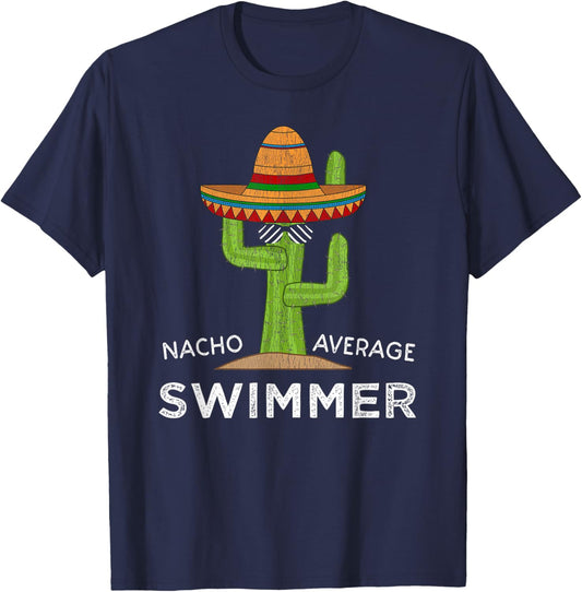 Fun Hilarious Swimming Humor | Funny Swim Saying Swimmer T-Shirt - T-Shirt | Navy