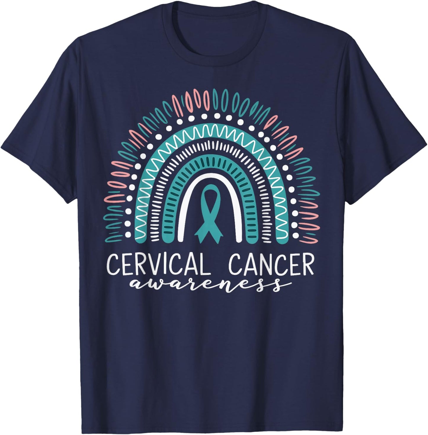 Cervical Cancer Awareness T-Shirt - T-Shirt | Navy