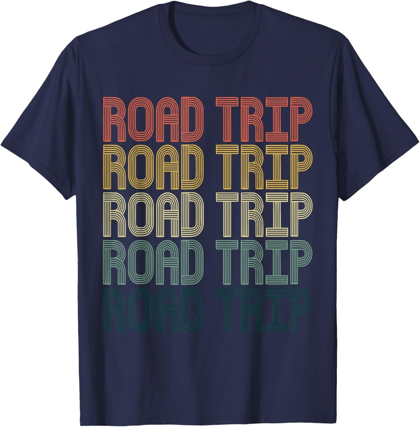 Road Trip 2022 Vintage Matching Family T-Shirt - T-Shirt | Navy