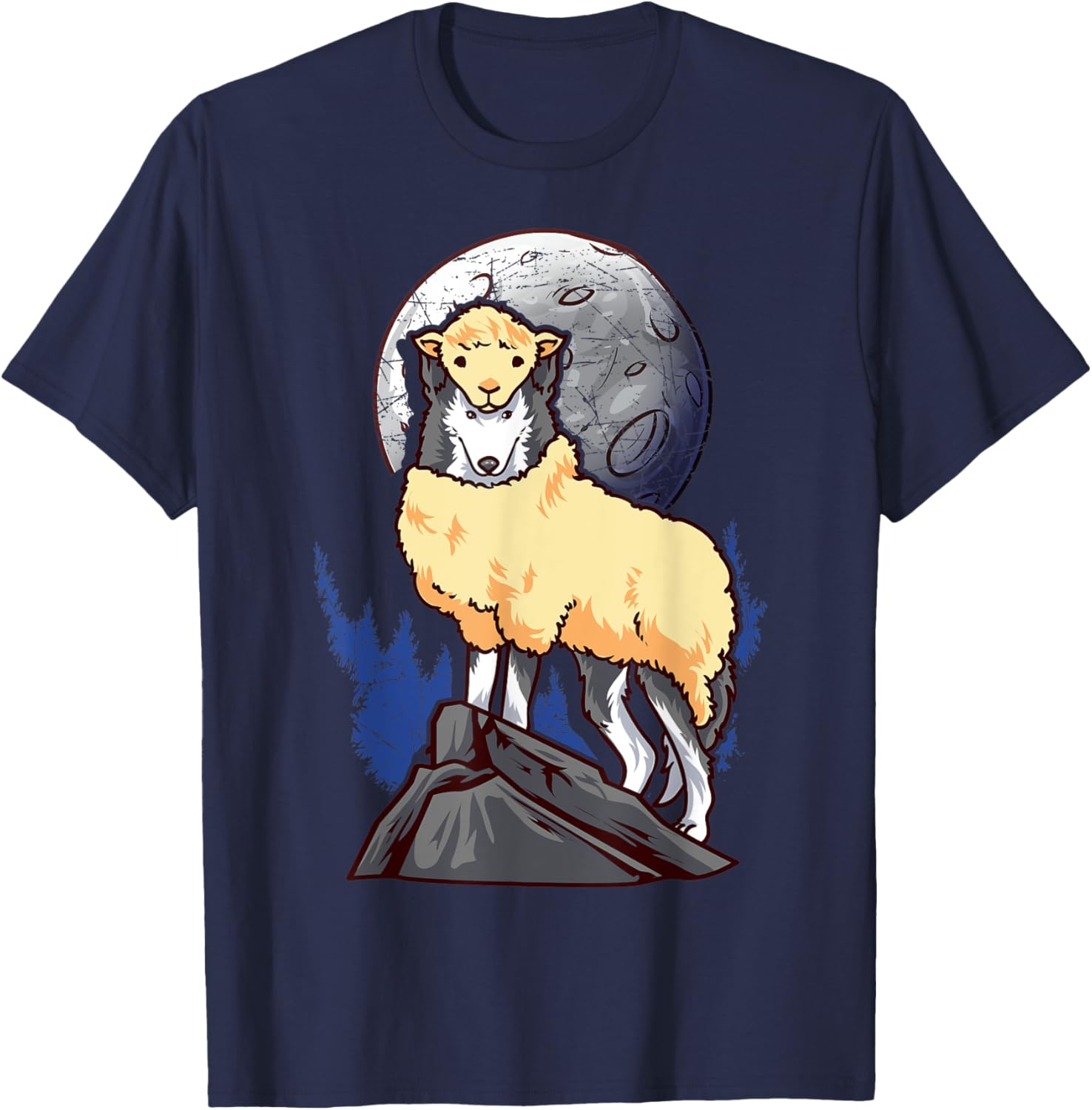 Wolf in Sheep's Clothing T-Shirt - T-Shirt | Navy