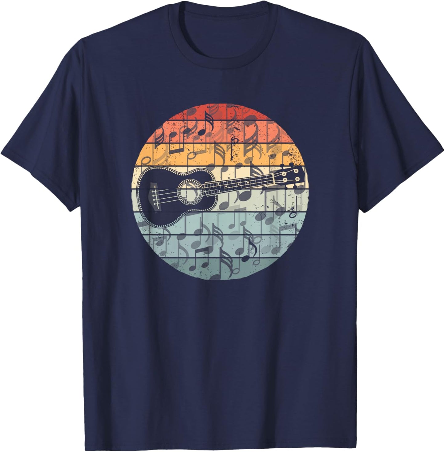 Retro Uke Ukulele Player Funny Ukulele Music T-Shirt - T-Shirt | Navy