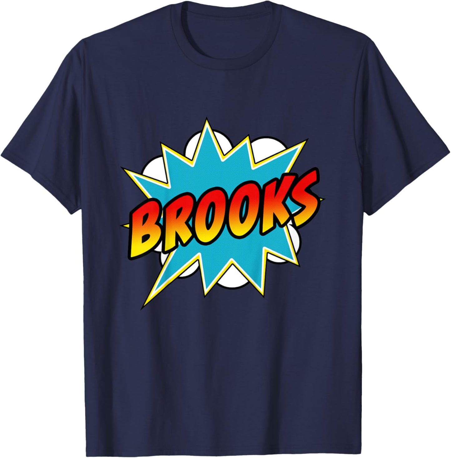 Kids Boys Brooks Comic Book Superhero Name T-Shirt - T-Shirt | Navy
