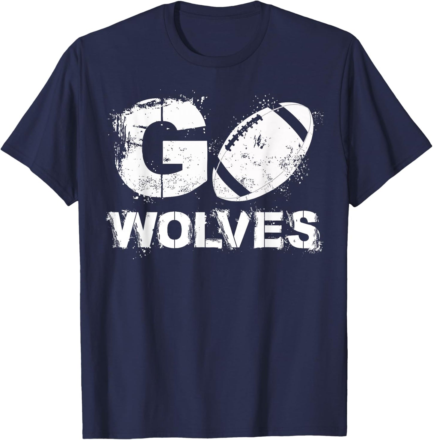 Football Go Wolves T-Shirt - T-Shirt | Navy