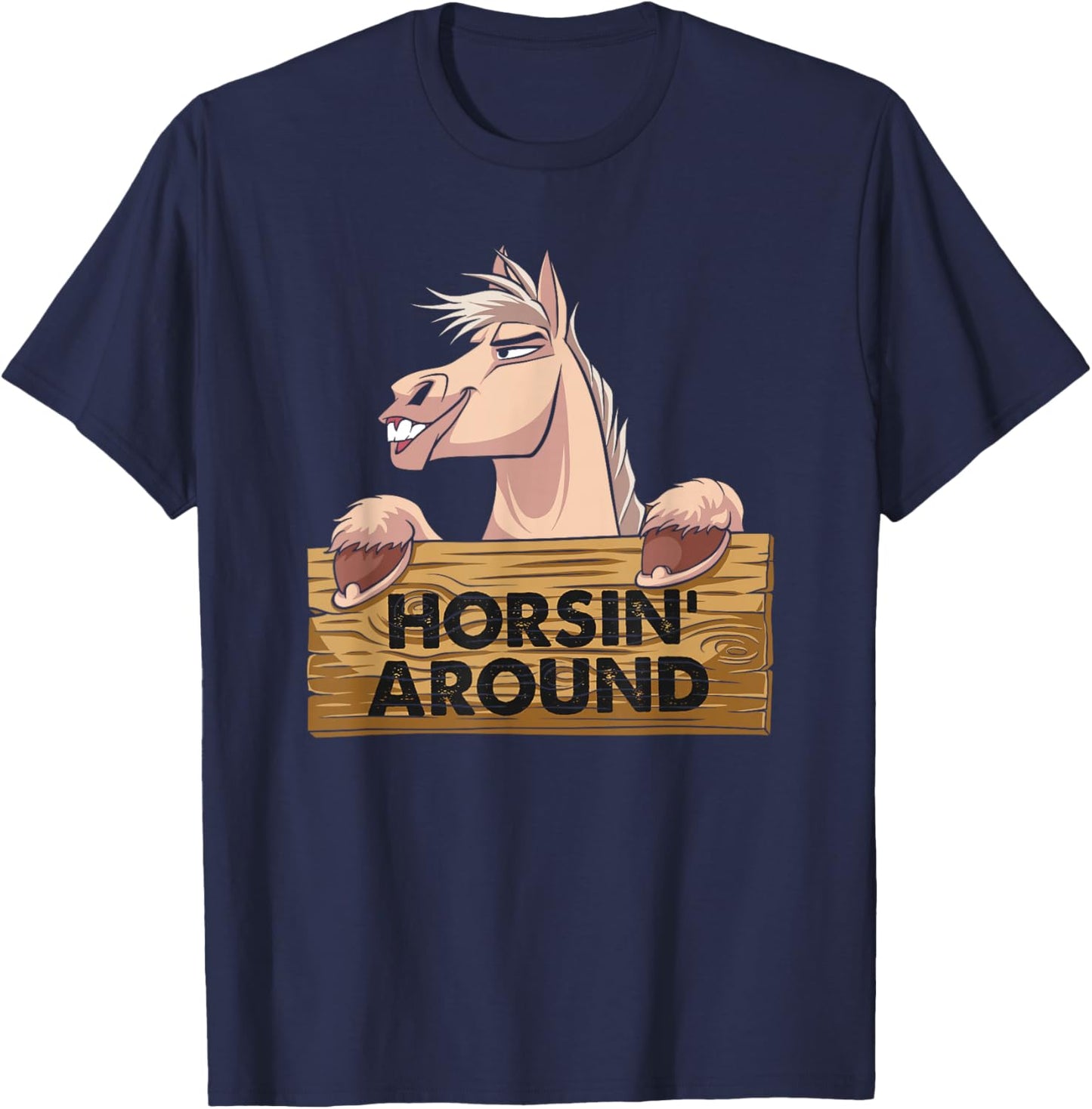 Funny Horsin Around - Horse Lover T-Shirt - T-Shirt | Navy