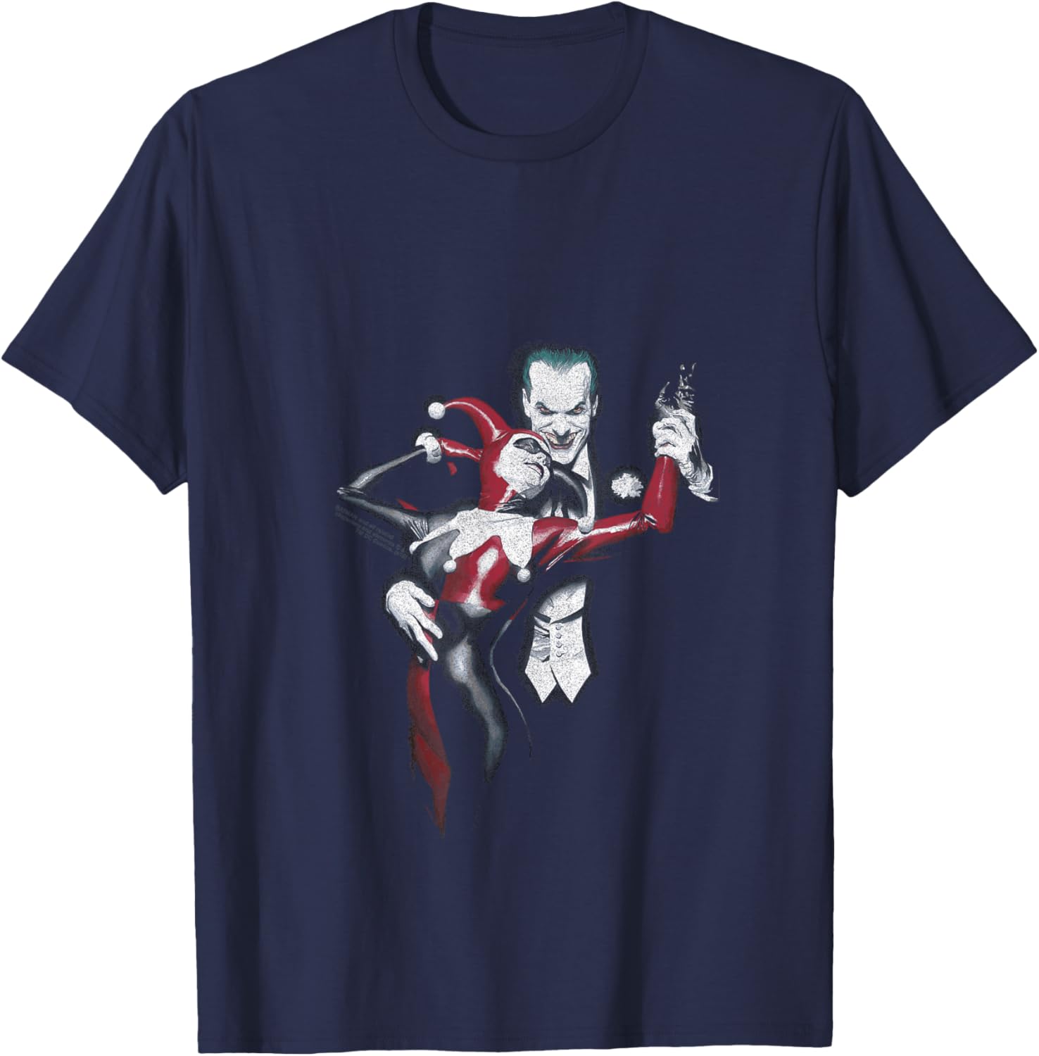 DC Comics Batman Joker And Harley Dancing Poster T-Shirt - T-Shirt | Navy