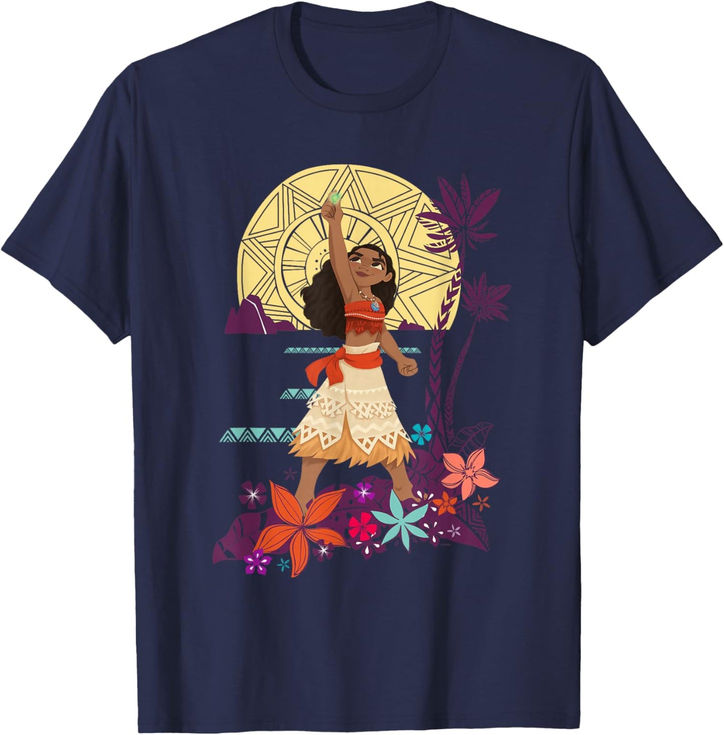 Disney Princess Moana Heart of Te Fiti Small T-Shirt - T-Shirt | Navy