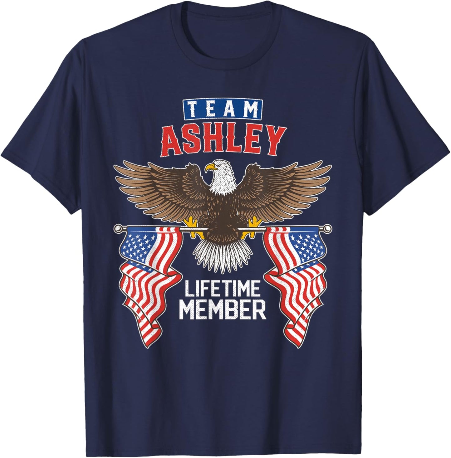 Team Ashley Lifetime Member T-Shirt - T-Shirt | Navy