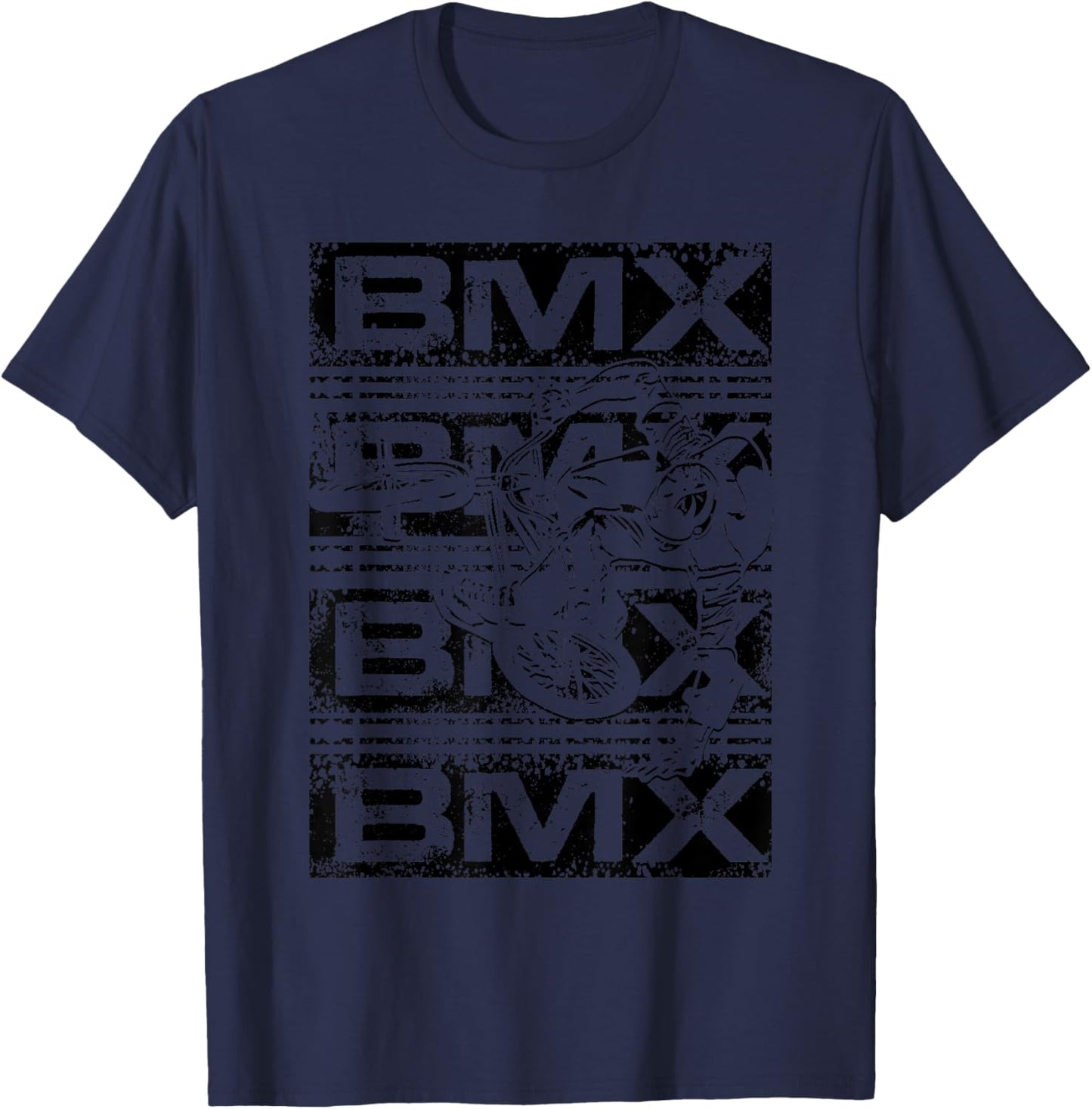 BMX Vintage Bike Fans Gift Boys Youth Bike BMX T-Shirt - T-Shirt | Navy