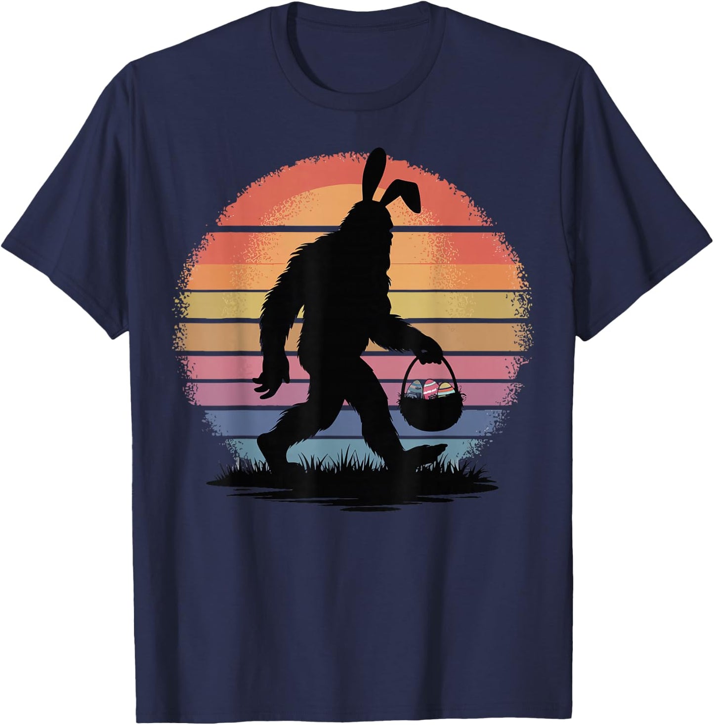 Easter Bigfoot T-Shirt - T-Shirt | Navy