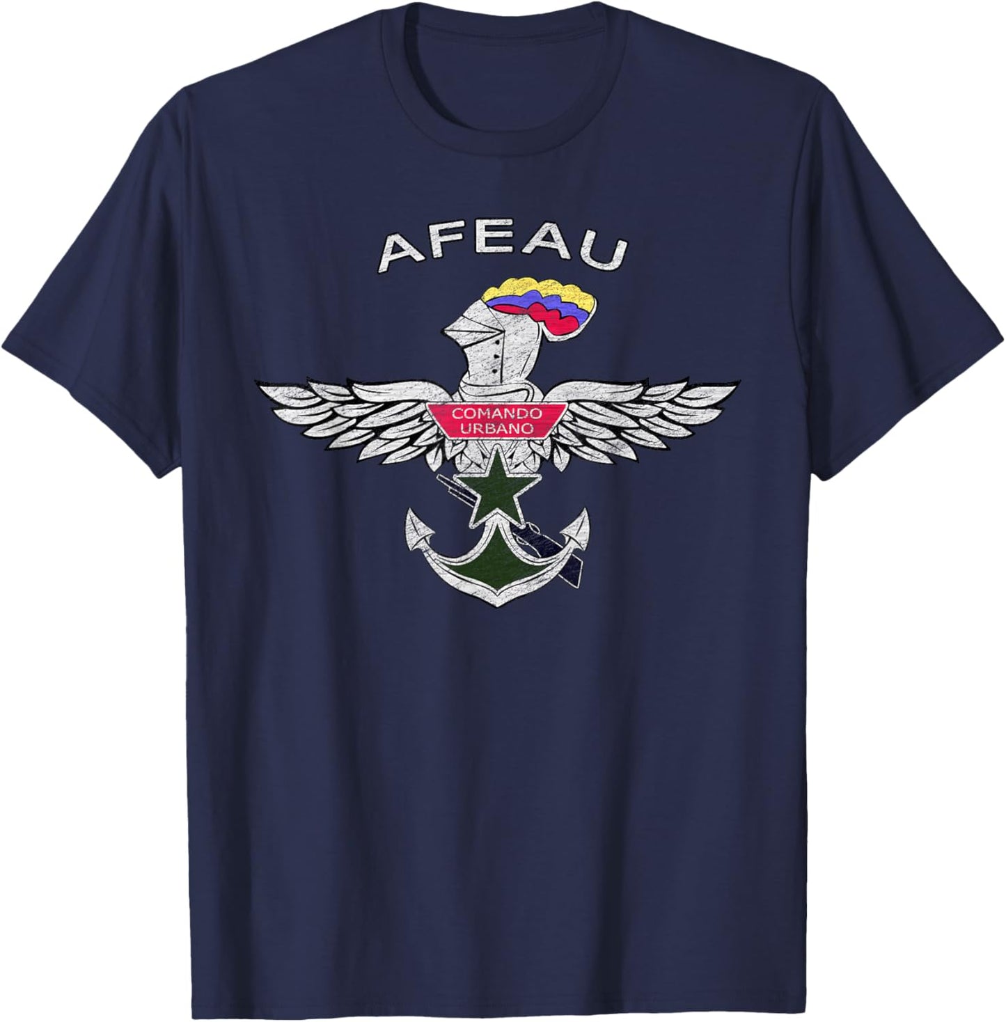AFEAU Colombian Special Force Colombia Veteran T-Shirt - T-Shirt | Navy