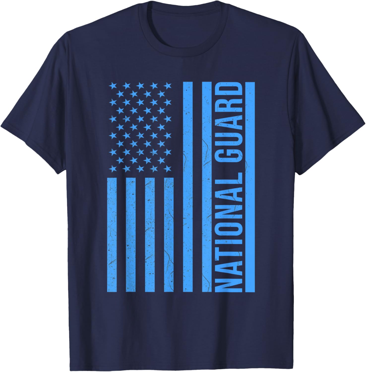 National Guard Patriotic Flag T-Shirt - T-Shirt | Navy