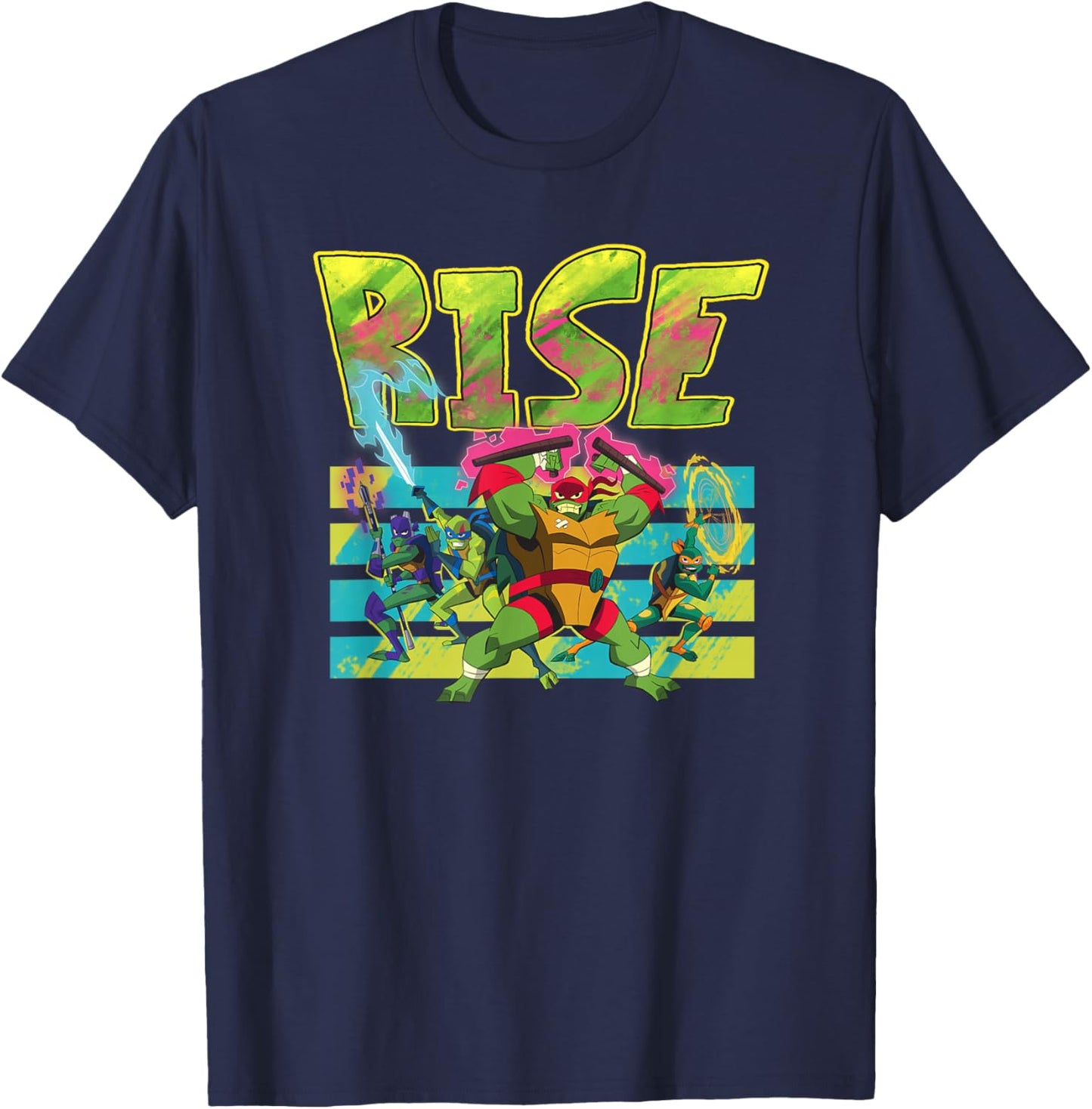 TMNT - Rise - Splatter Paint T-Shirt - T-Shirt | Navy