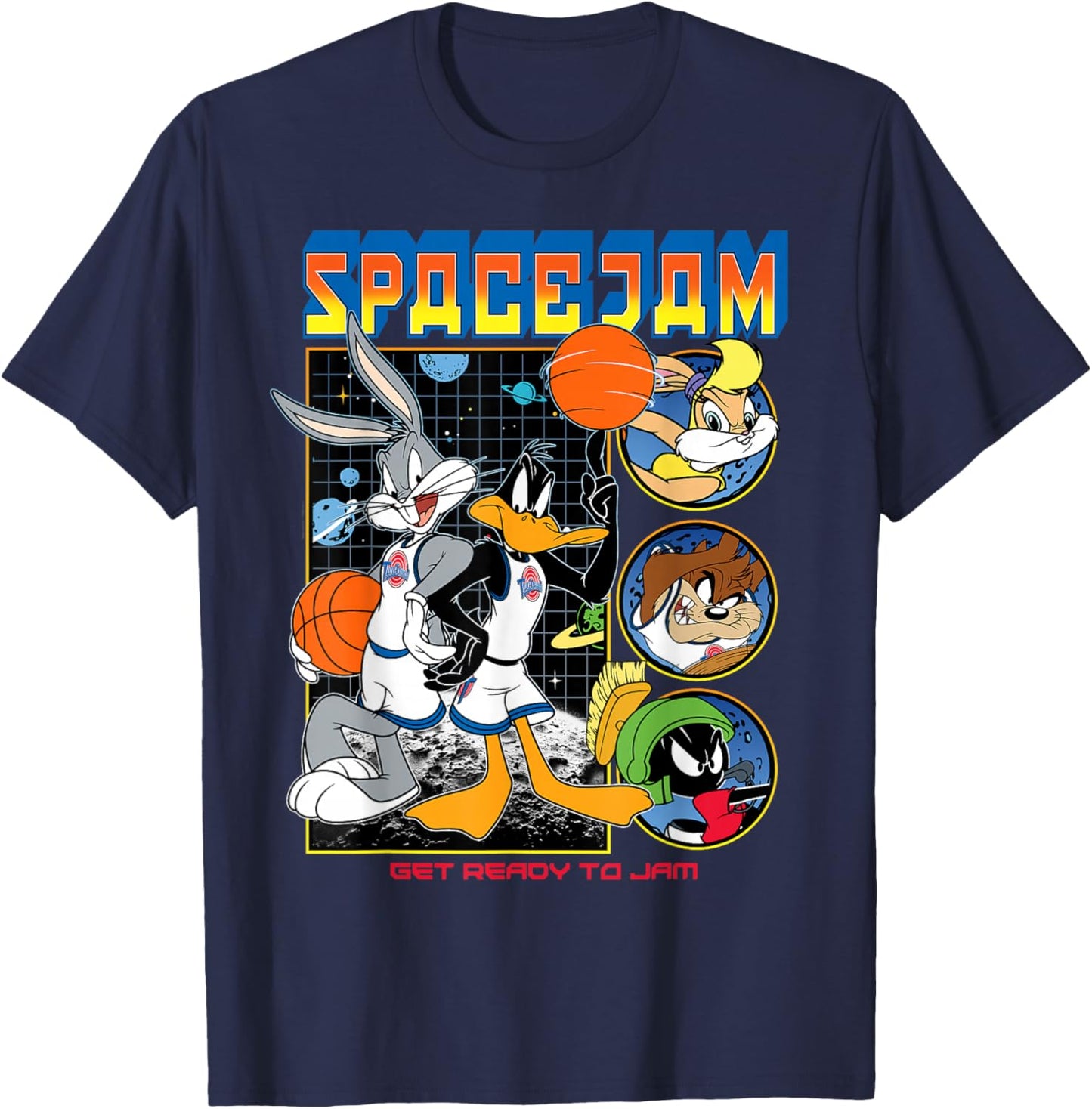 Space Jam Get Ready To Jam T-Shirt - T-Shirt | Navy