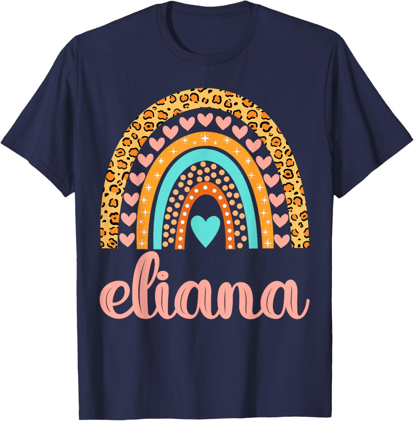 Eliana Eliana Name Birthday Shirt Gift T-Shirt - T-Shirt | Navy