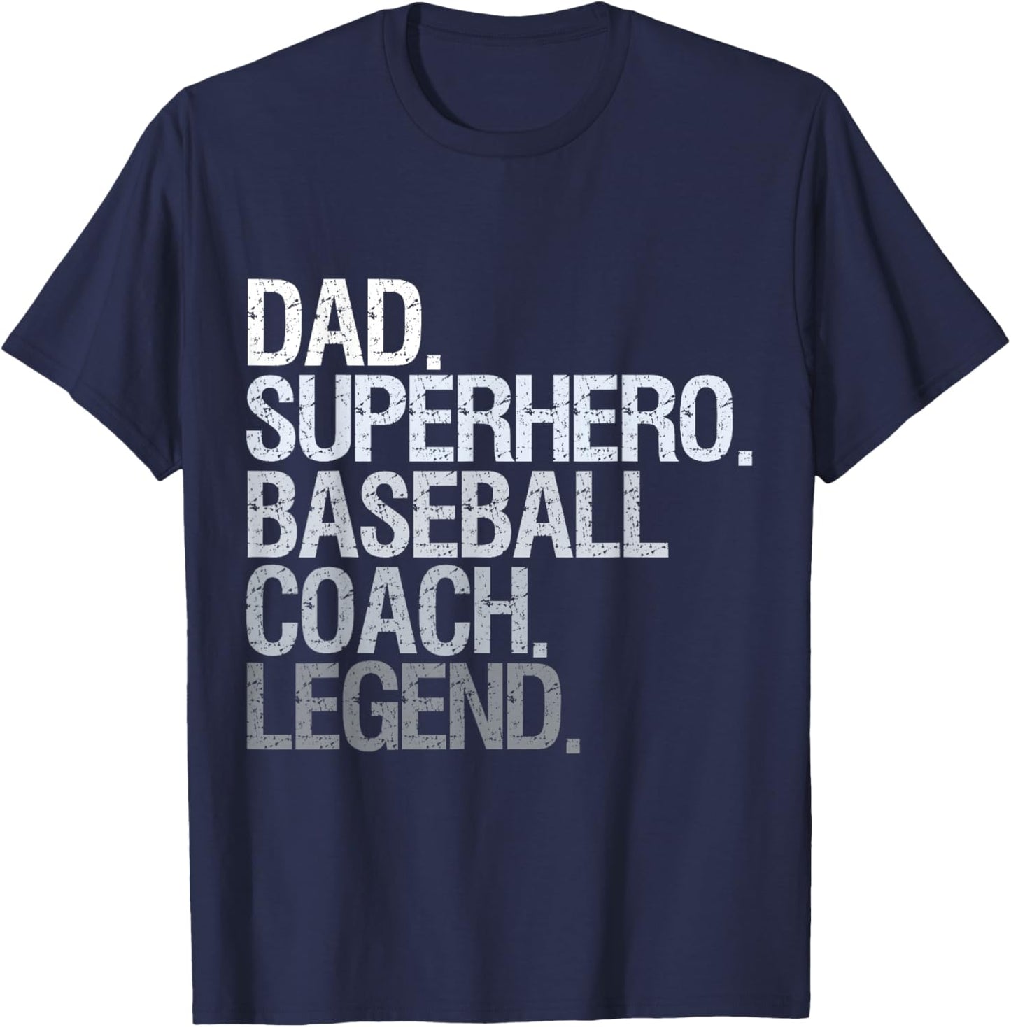 Baseball Coach dad T-Shirt - T-Shirt | Navy