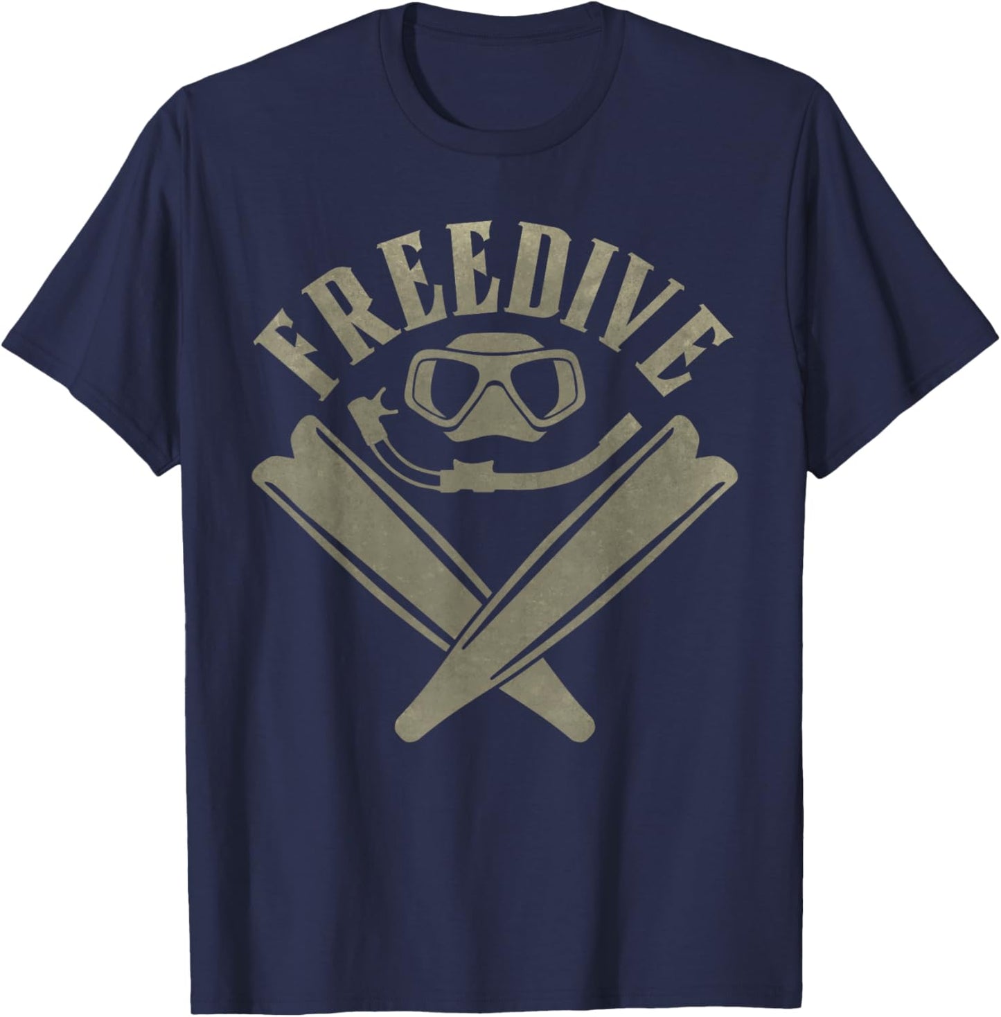 Freedive - Mask, Snorkel, and Fins T-Shirt - T-Shirt | Navy