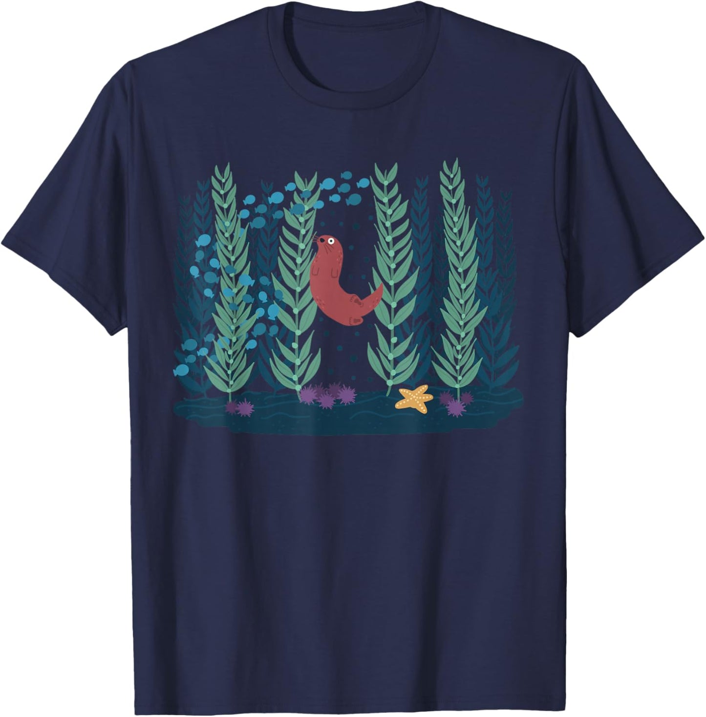 Help The Kelp Cute Marine Biologist Kelp Forest Ecosystems T-Shirt - T-Shirt | Navy
