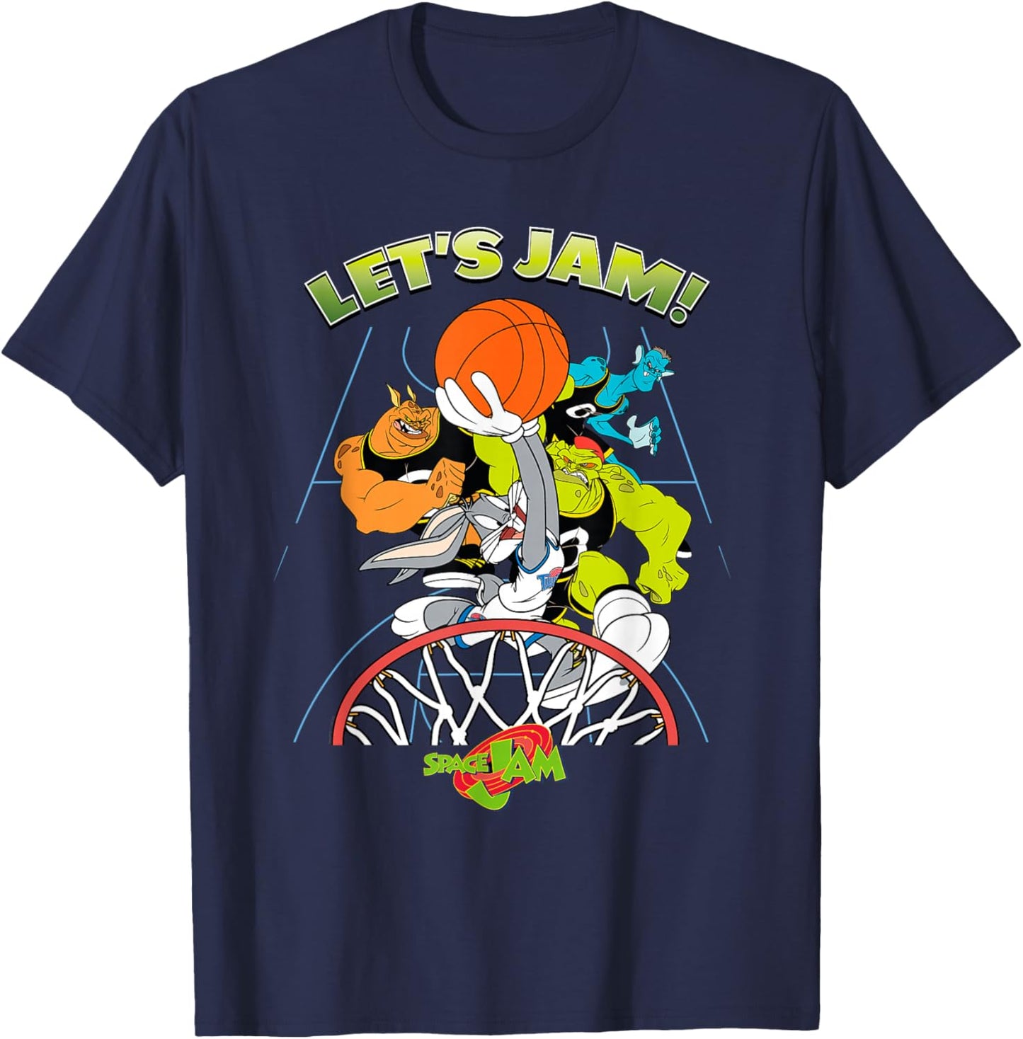 Space Jam Let's Jam T-Shirt - T-Shirt | Navy