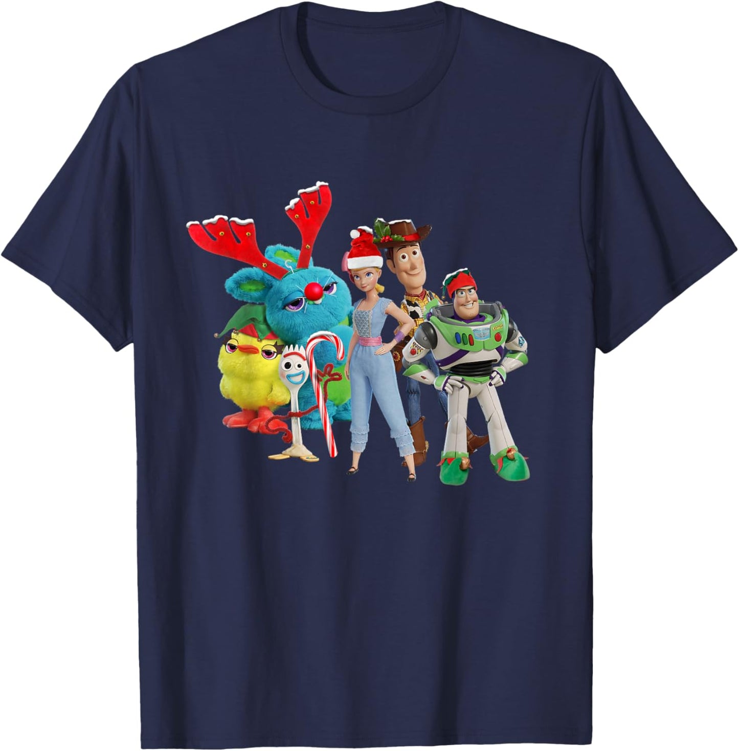 Disney Pixar Toy Story 4 Characters Holiday T-Shirt - T-Shirt | Navy