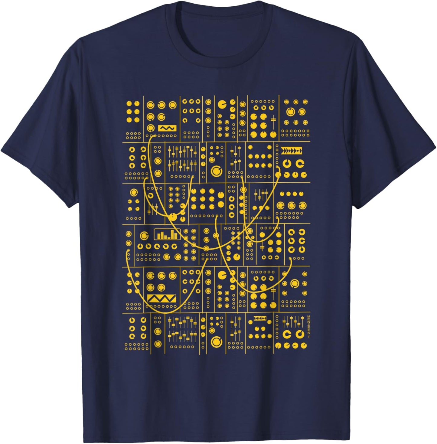 Modular Synthesizer eurorack T-Shirt - T-Shirt | Navy