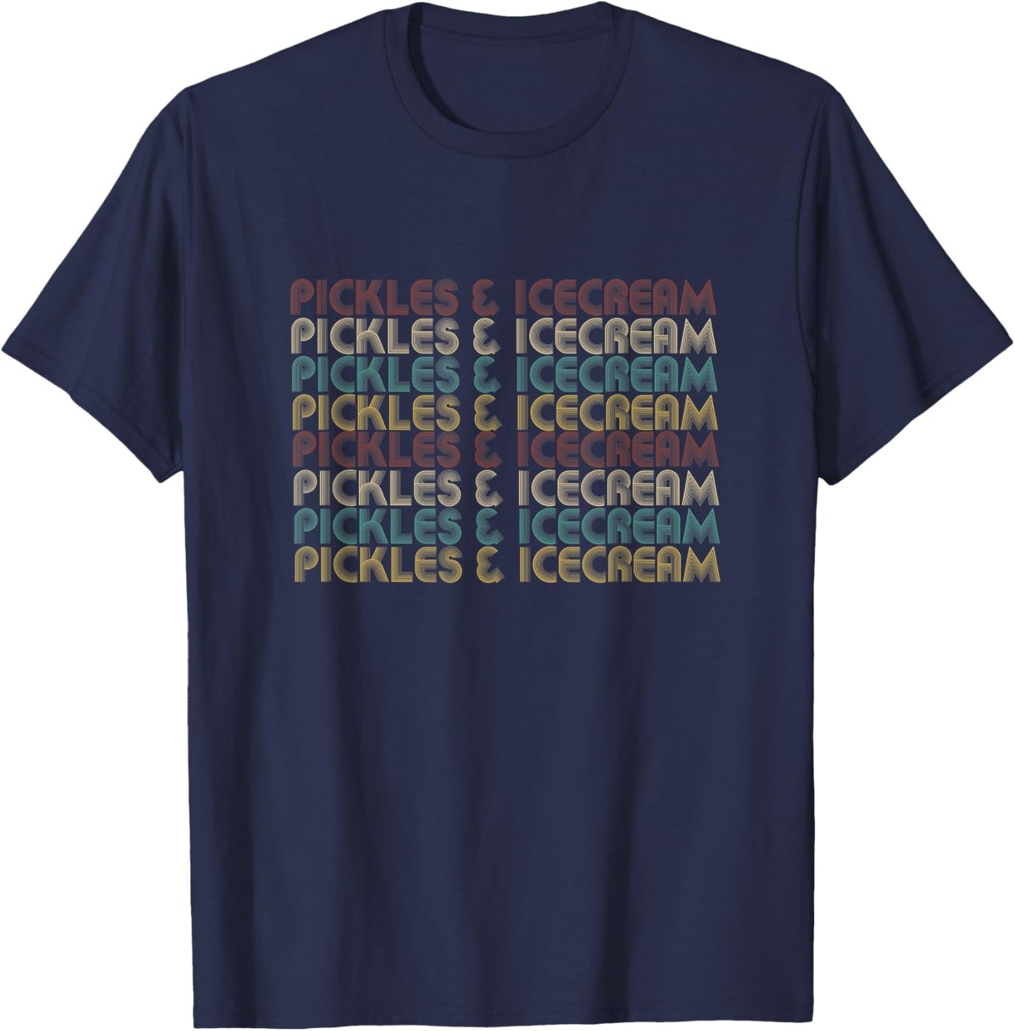 Pickles and Icecream, Comfort Foods T-Shirt - T-Shirt | Navy