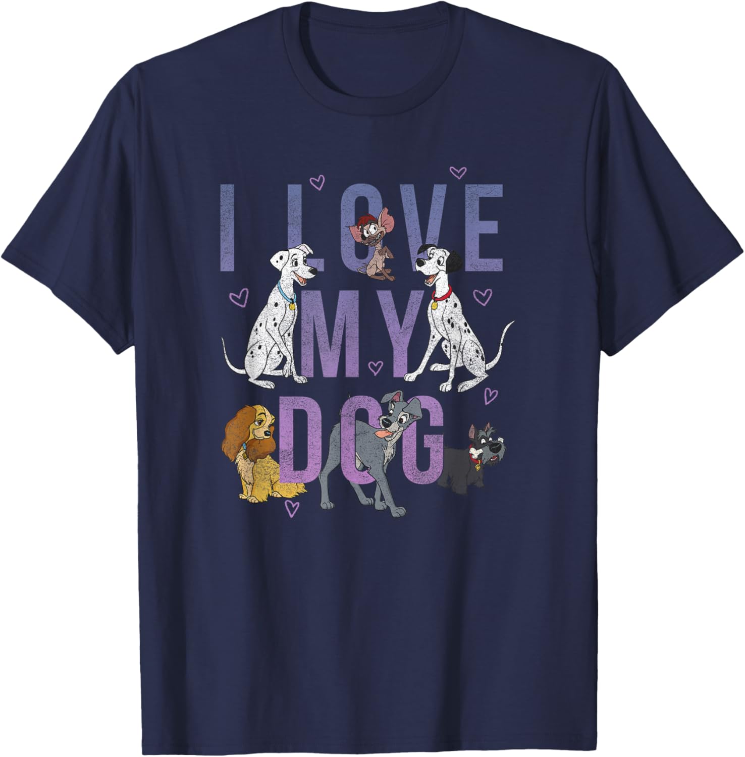 Disney Classic Group International Dog Day I Love My Dog T-Shirt - T-Shirt | Navy