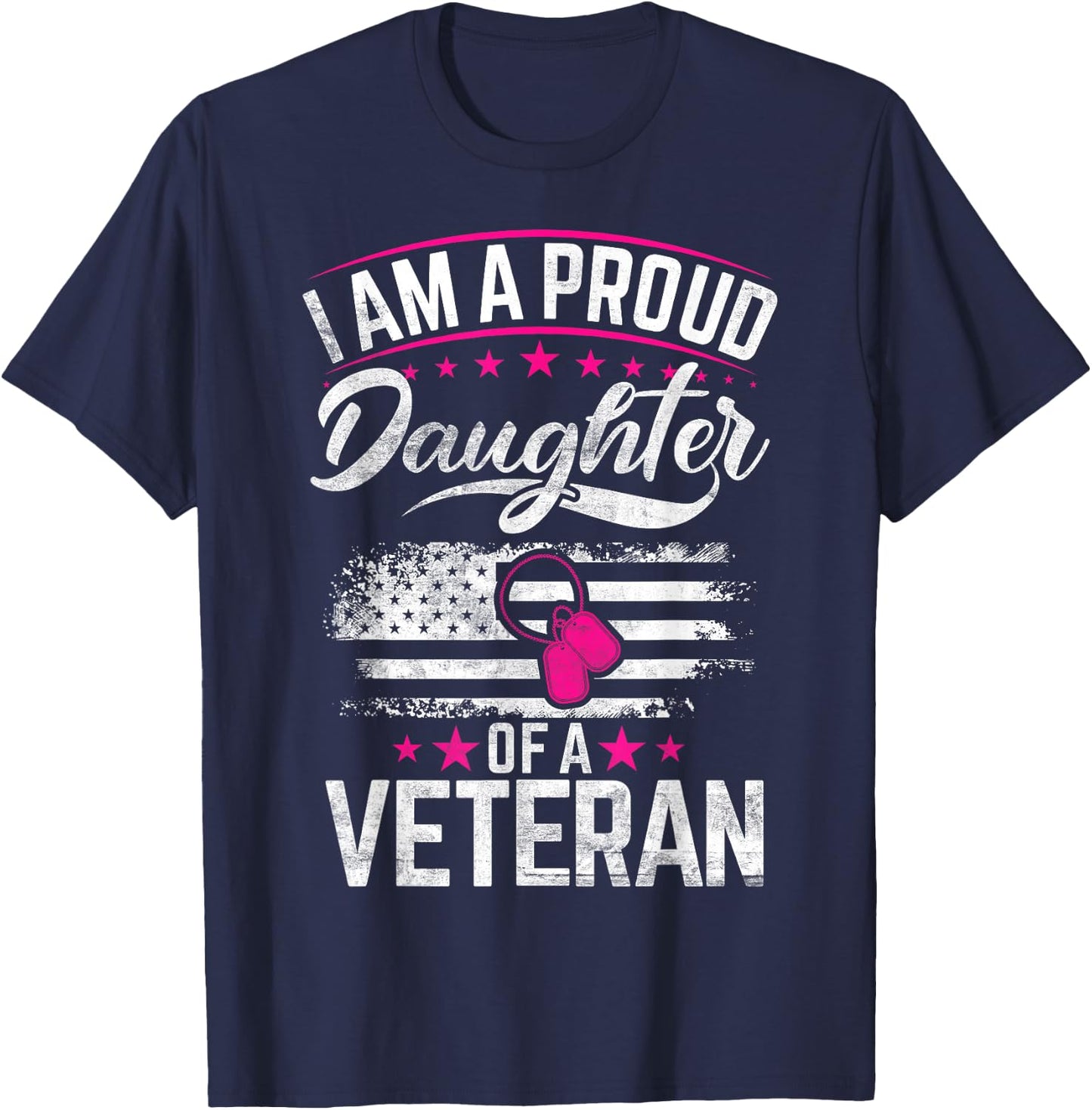 Veteran Daughter Veterans Daughter T-Shirt - T-Shirt | Navy