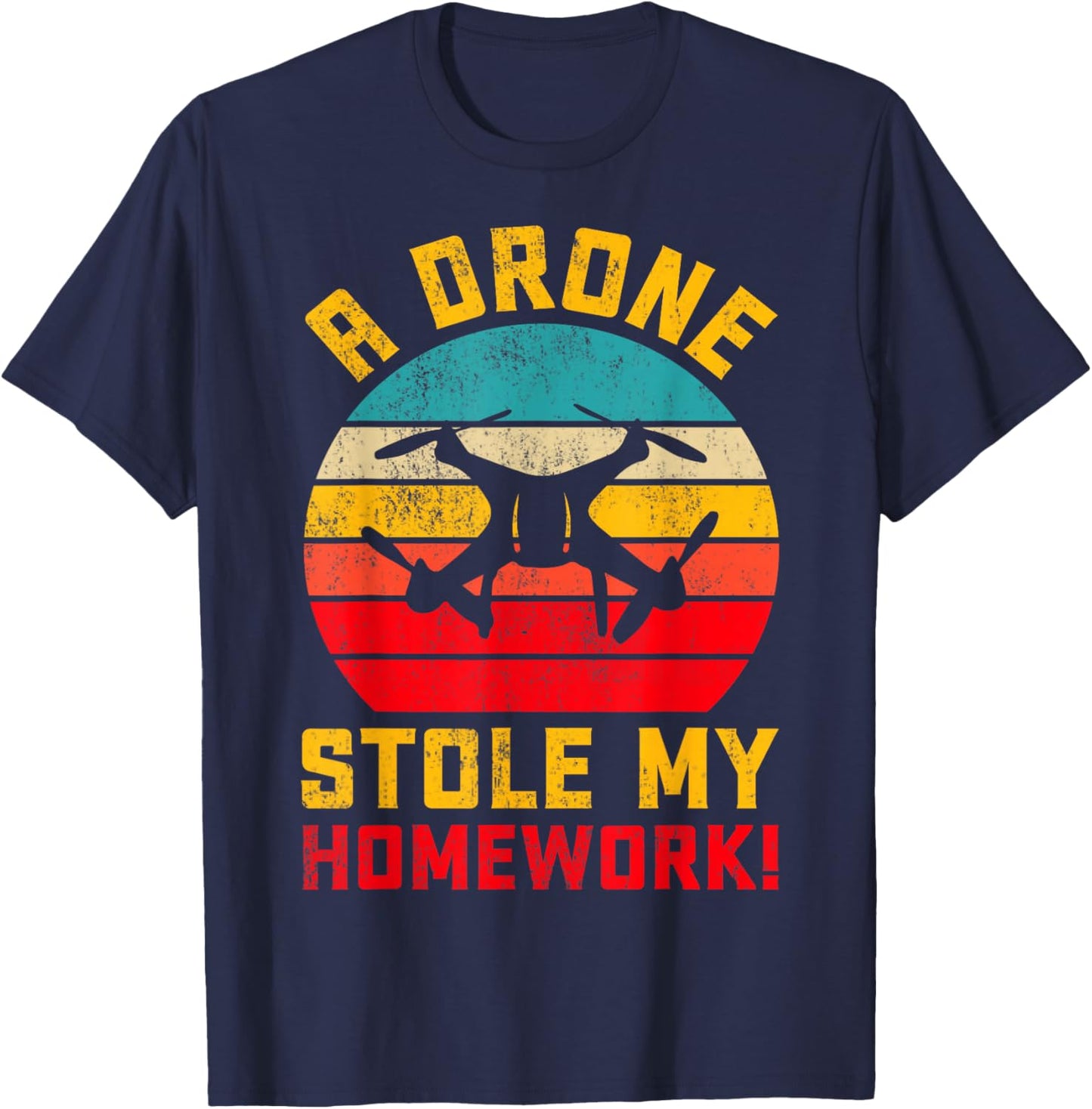 Funny Drone Pilot RC FPV Quadcopter Gifts FIDIMA -Adults Black Small Modern T-Shirt - T-Shirt | Navy
